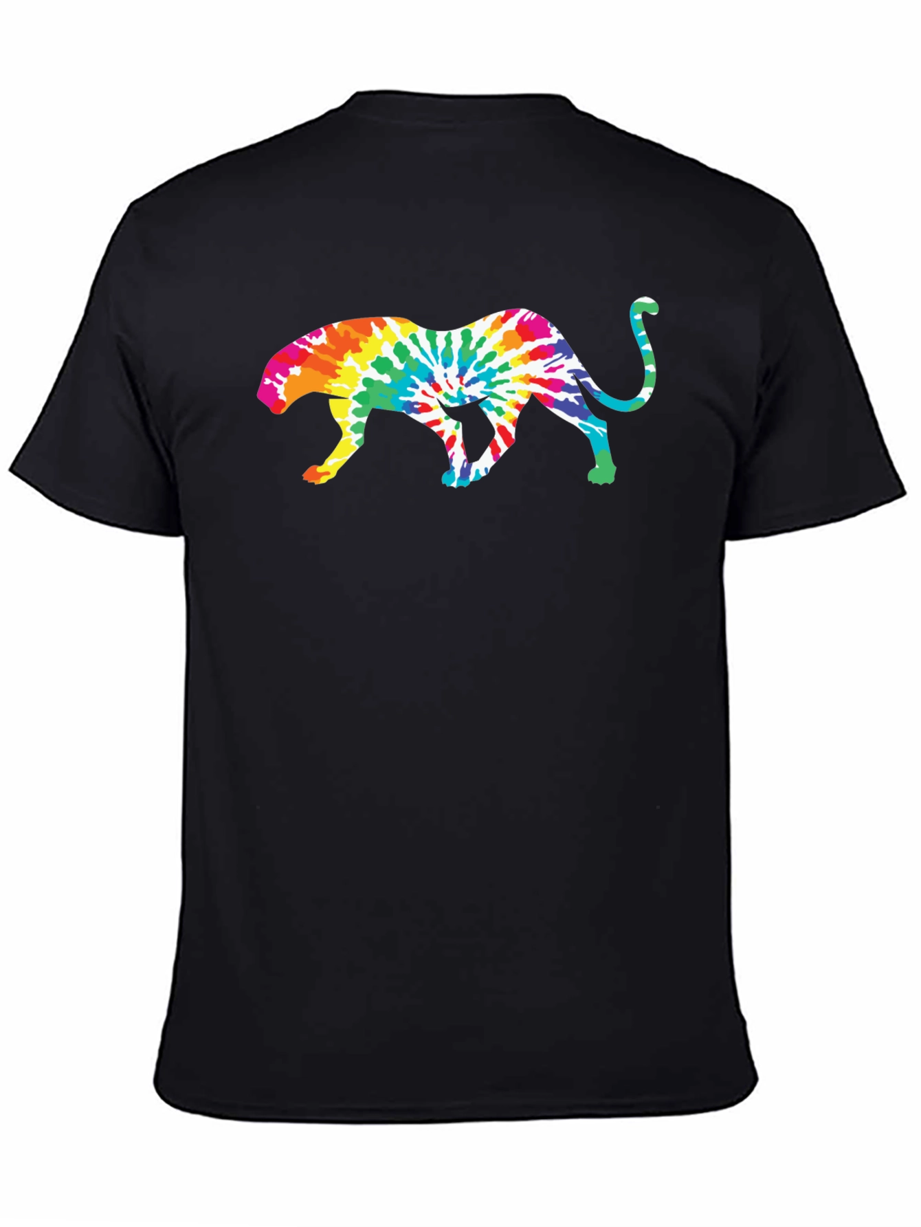 Tie Dye Jaguar Graphic T-Shirt