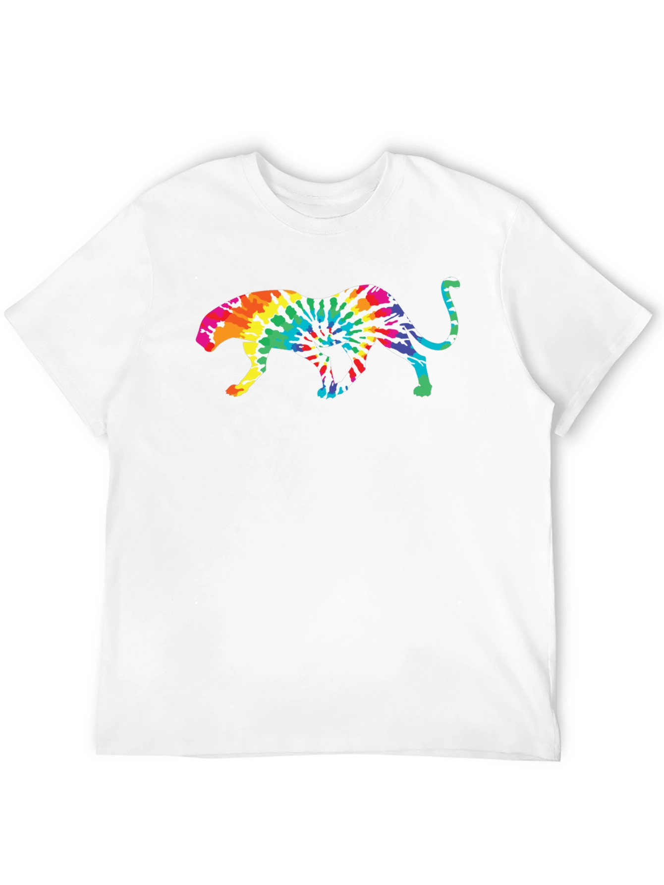 Tie Dye Jaguar Graphic T-Shirt