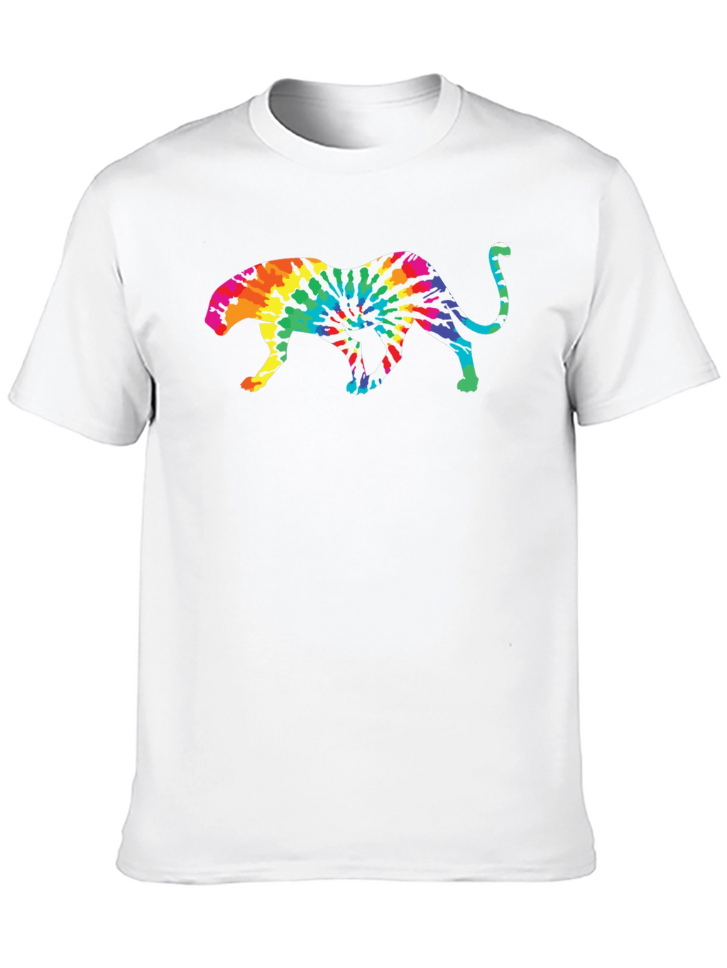 Tie Dye Jaguar Graphic T-Shirt
