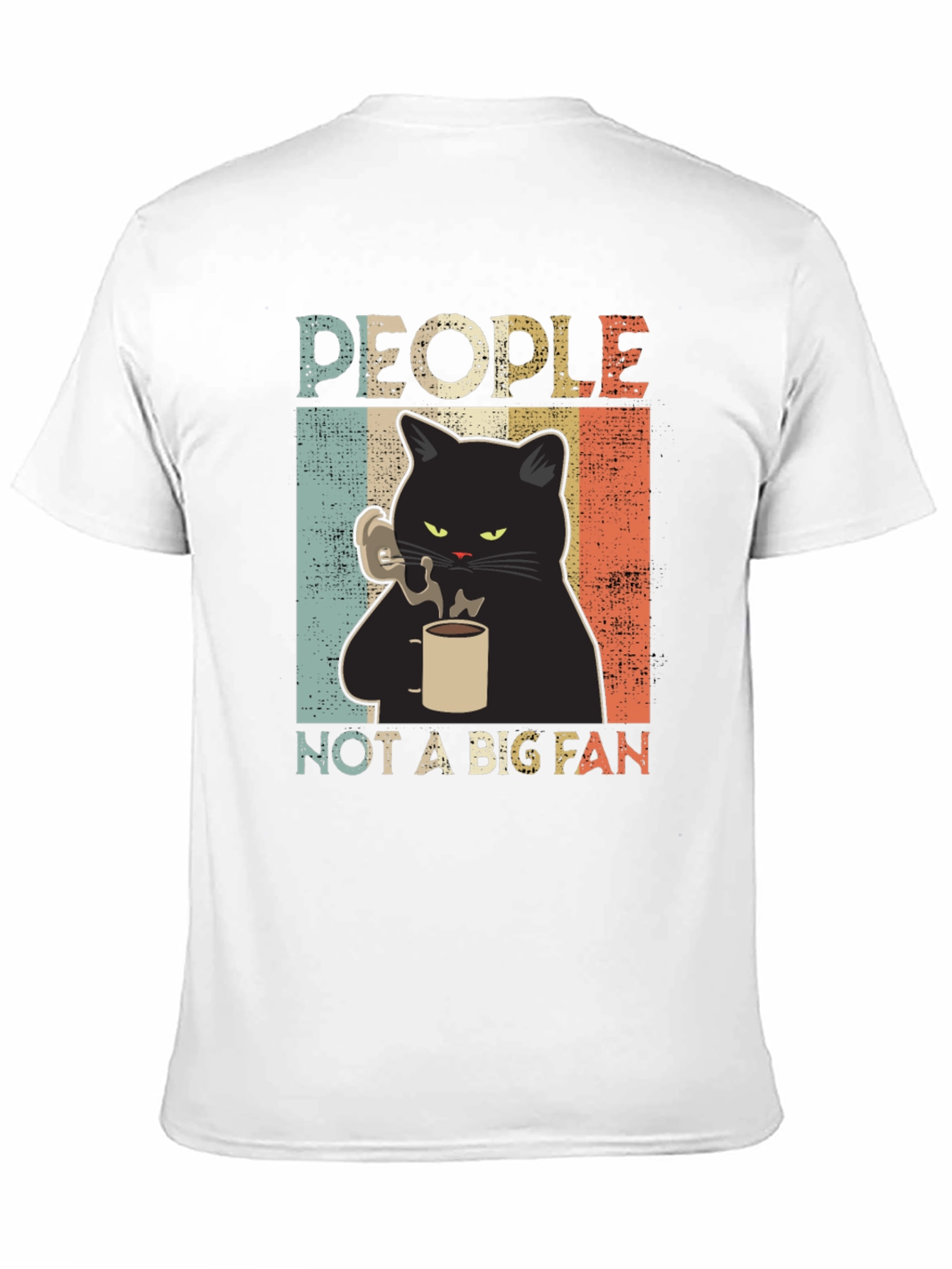 People Not A Big Fan Cat Graphic T-Shirt