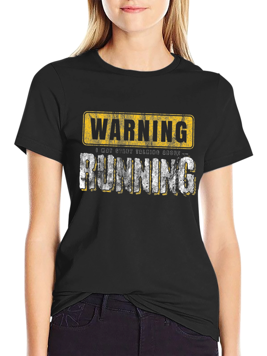 Warning Running Graphic T-Shirt