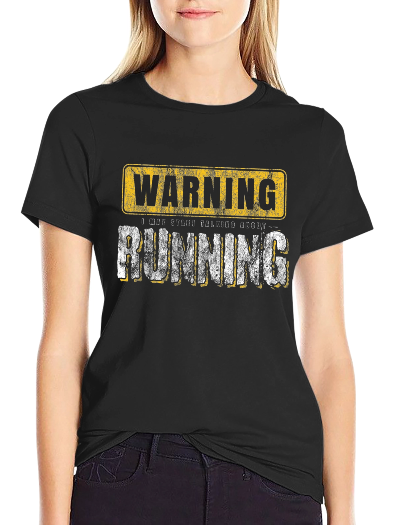 Warning Running Graphic T-Shirt