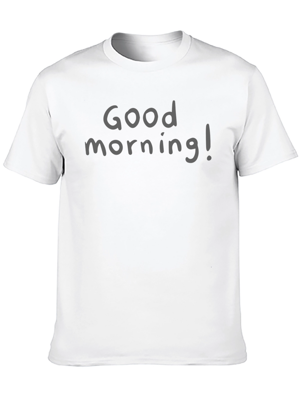 Good Morning! Graphic Tee - Casual Black T-Shirt