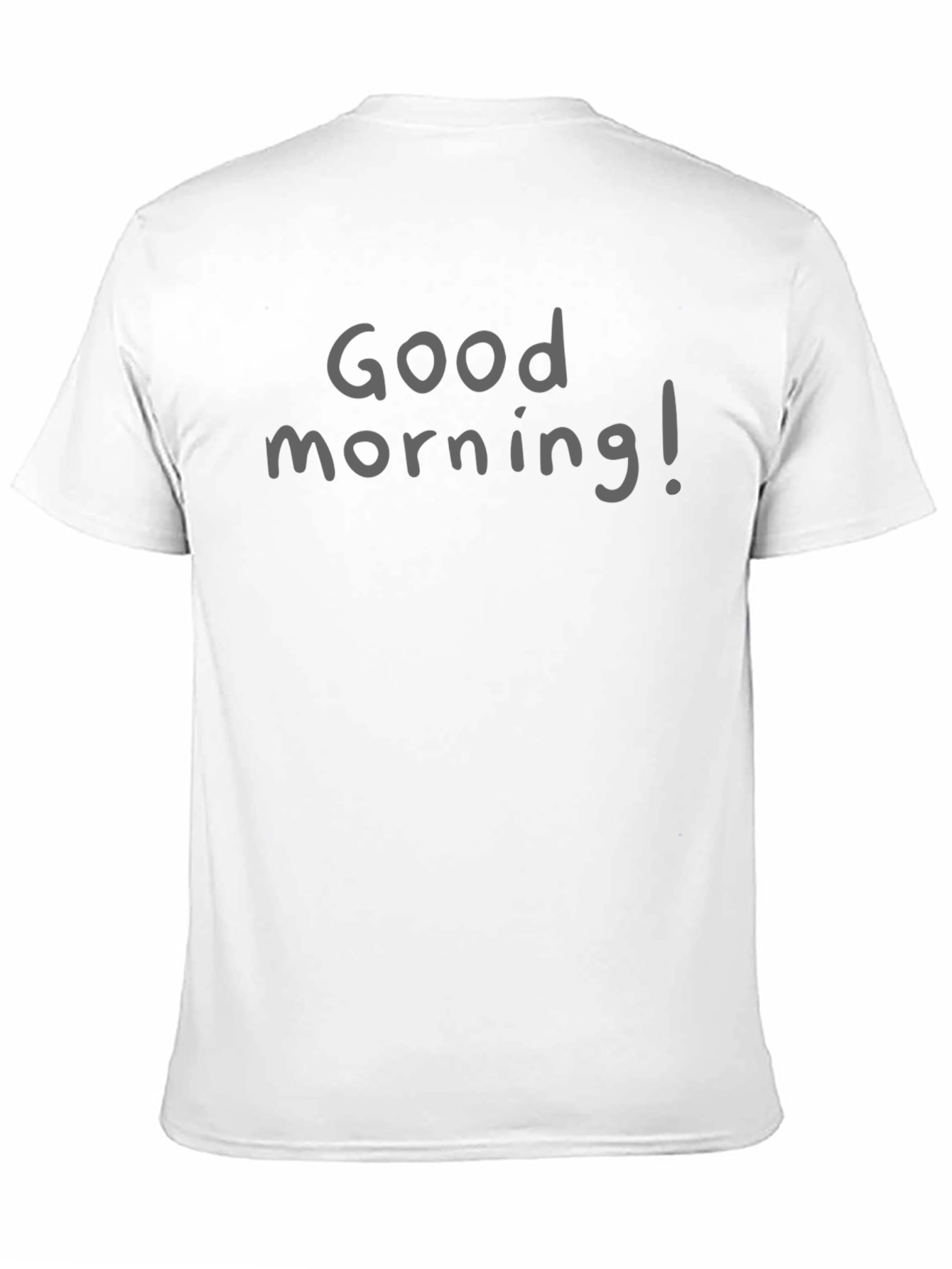 Good Morning! Graphic Tee - Casual Black T-Shirt