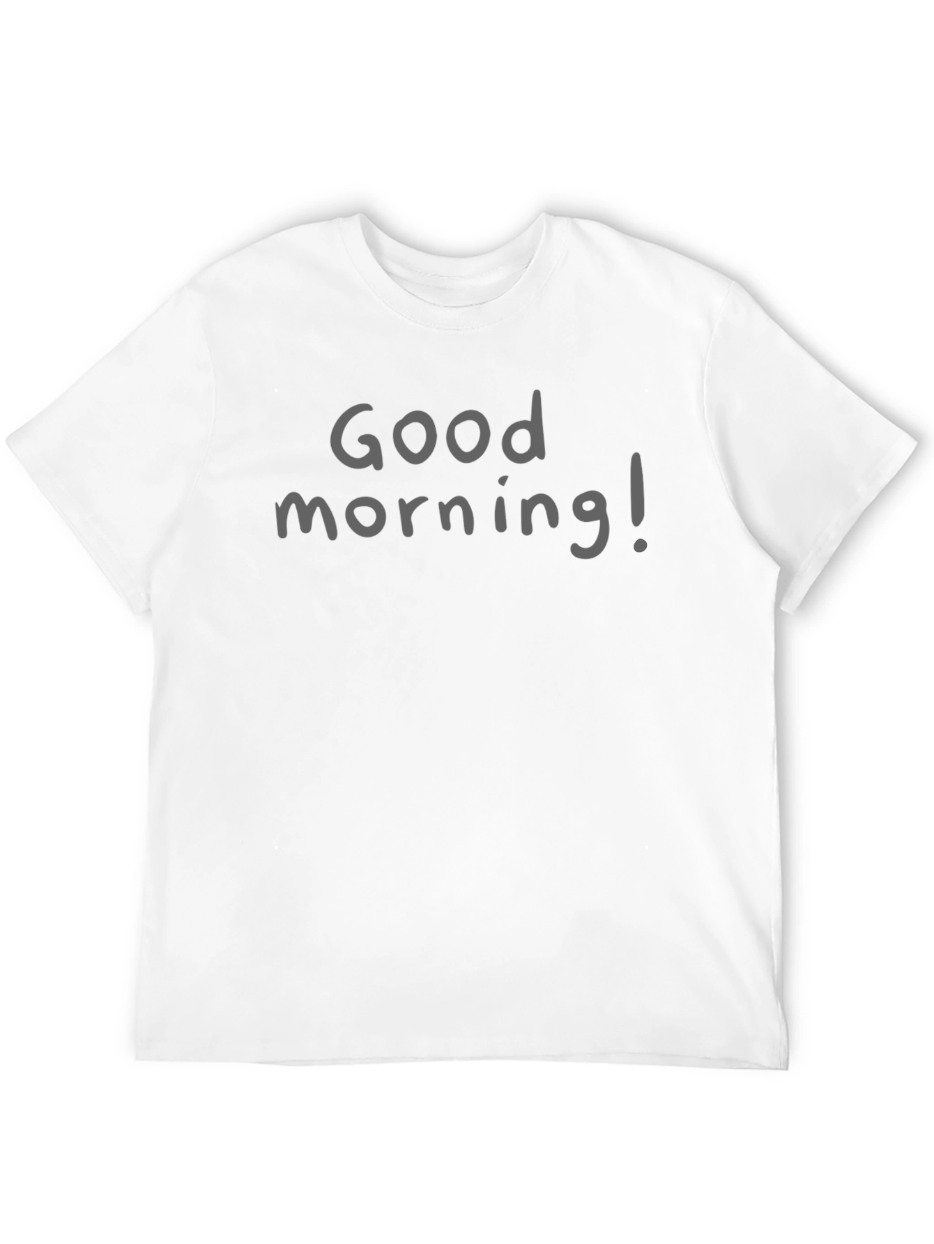 Good Morning! Graphic Tee - Casual Black T-Shirt