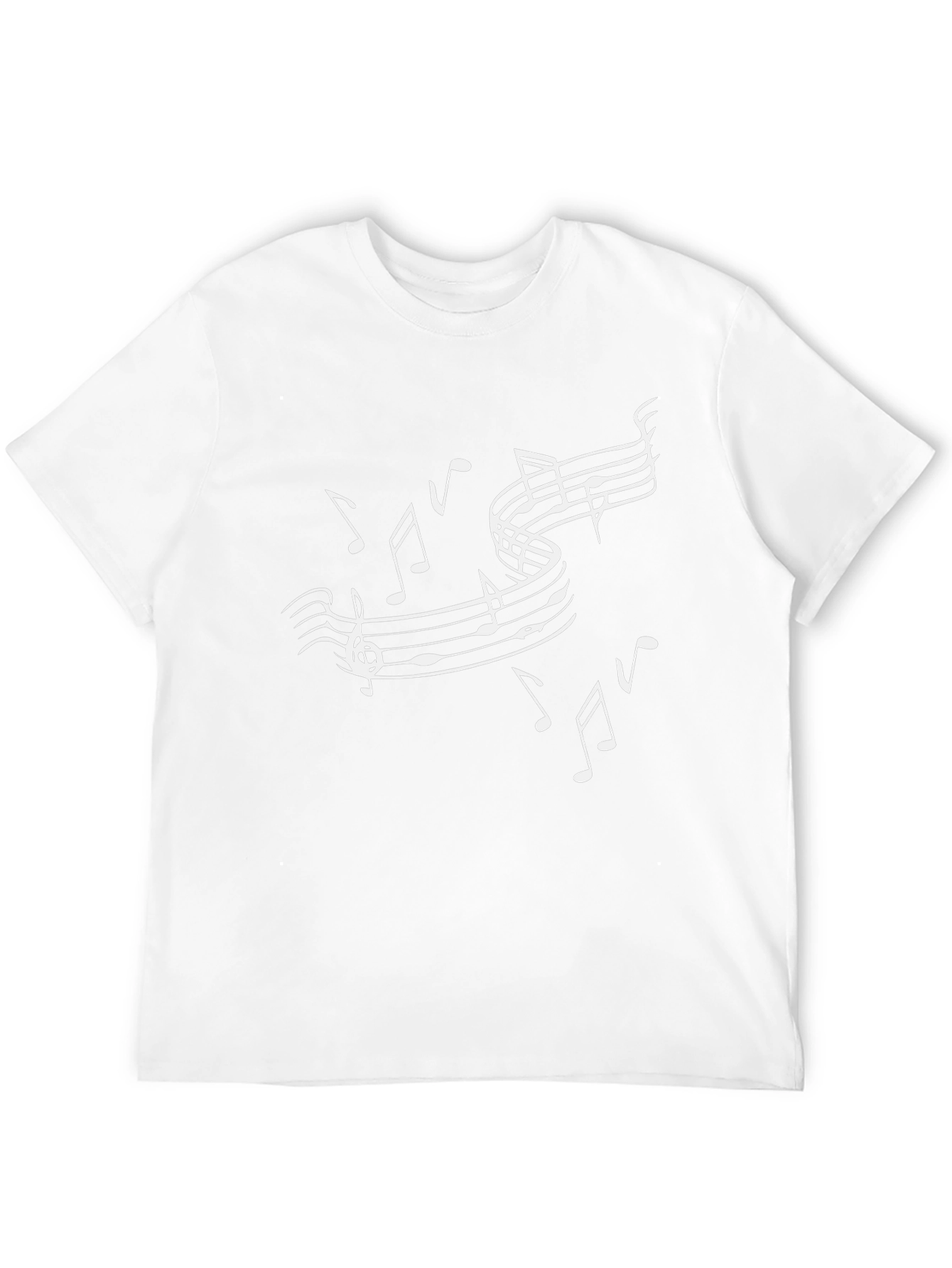Musical Notes Black T-Shirt - Stylish Music Lover Tee
