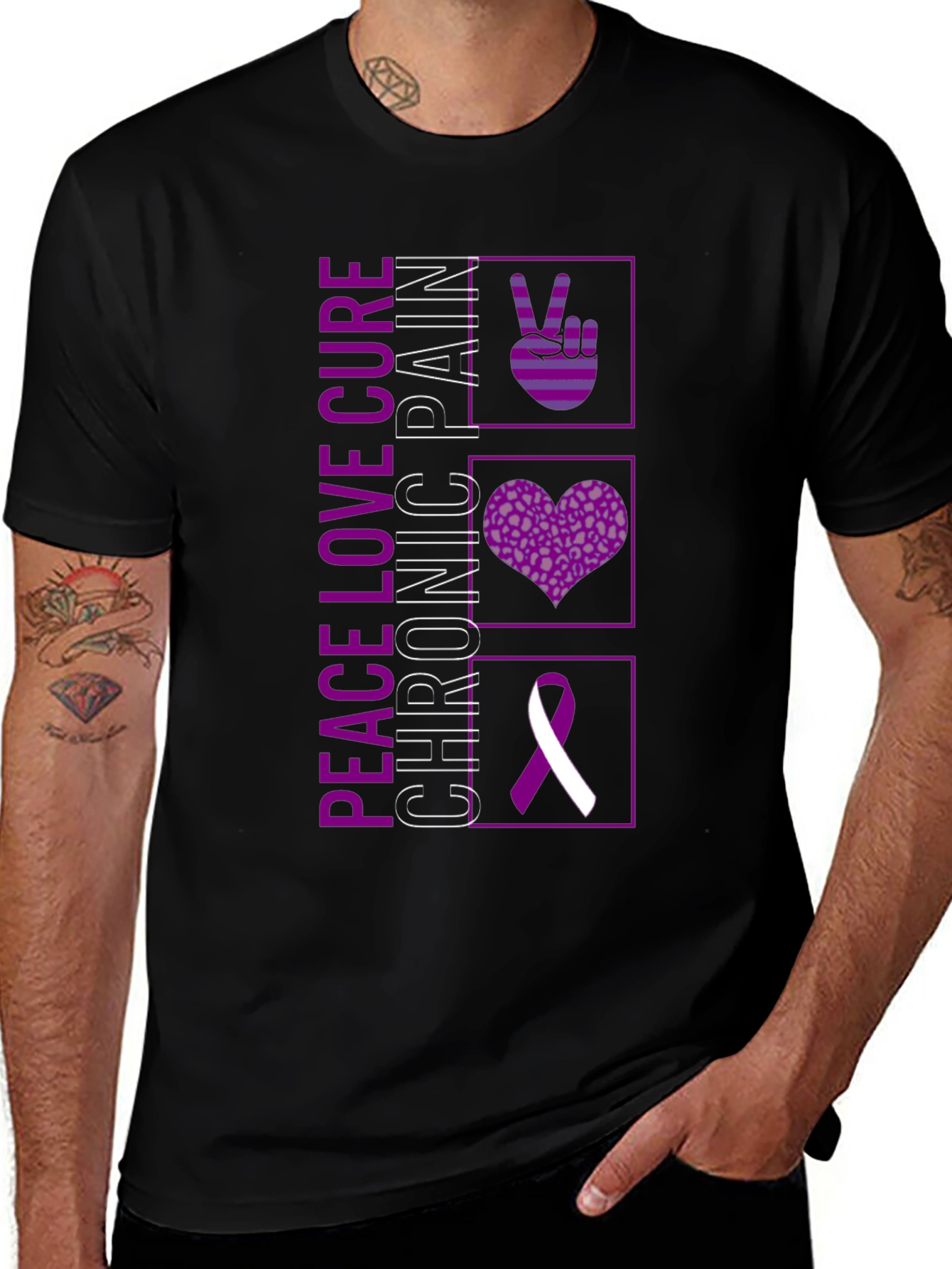 Peace Love Cure Chronic Pain T-Shirt