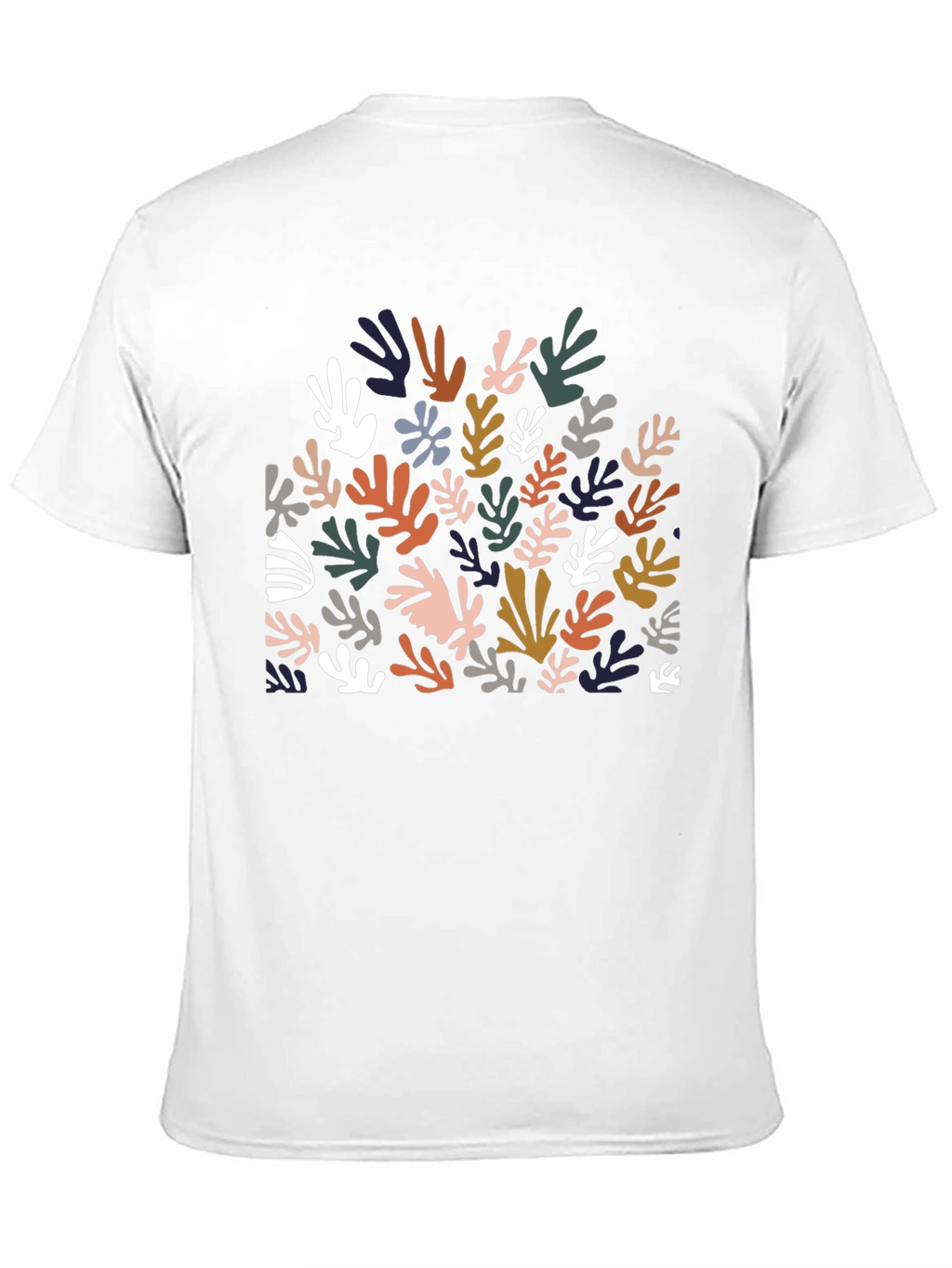 Abstract Leaves Graphic T-Shirt - Modern Style
