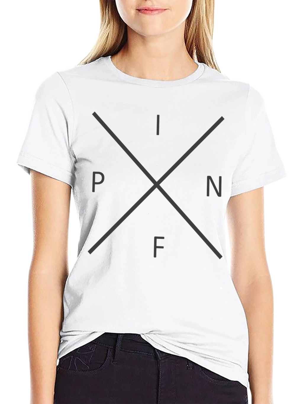 INPF Graphic Tee - Casual Style Black T-Shirt