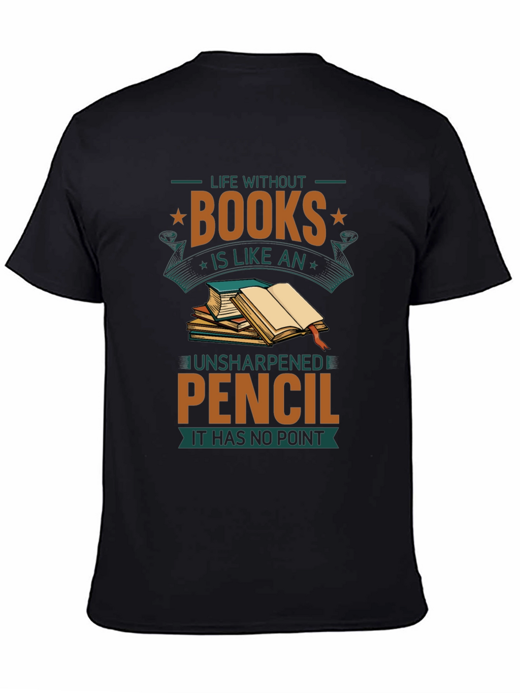 Book Lover T-Shirt: Life Without Books Graphic Tee