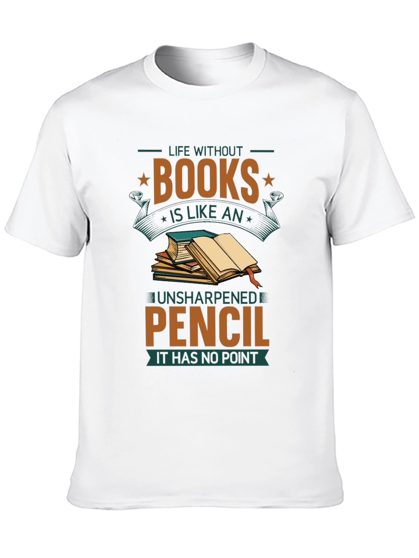 Book Lover T-Shirt: Life Without Books Graphic Tee