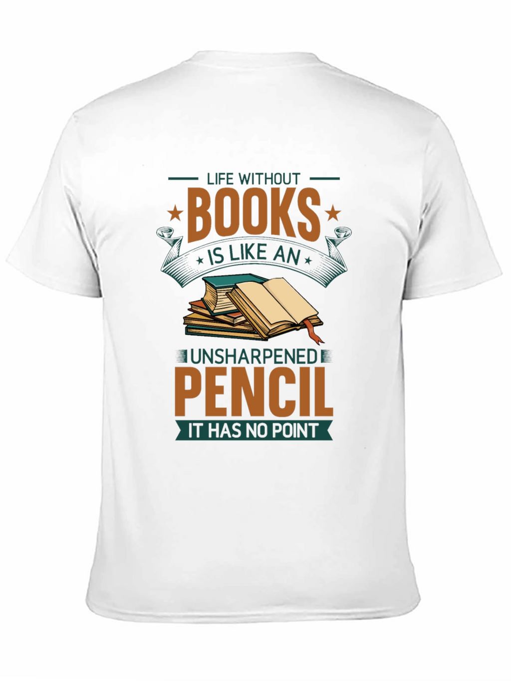 Book Lover T-Shirt: Life Without Books Graphic Tee