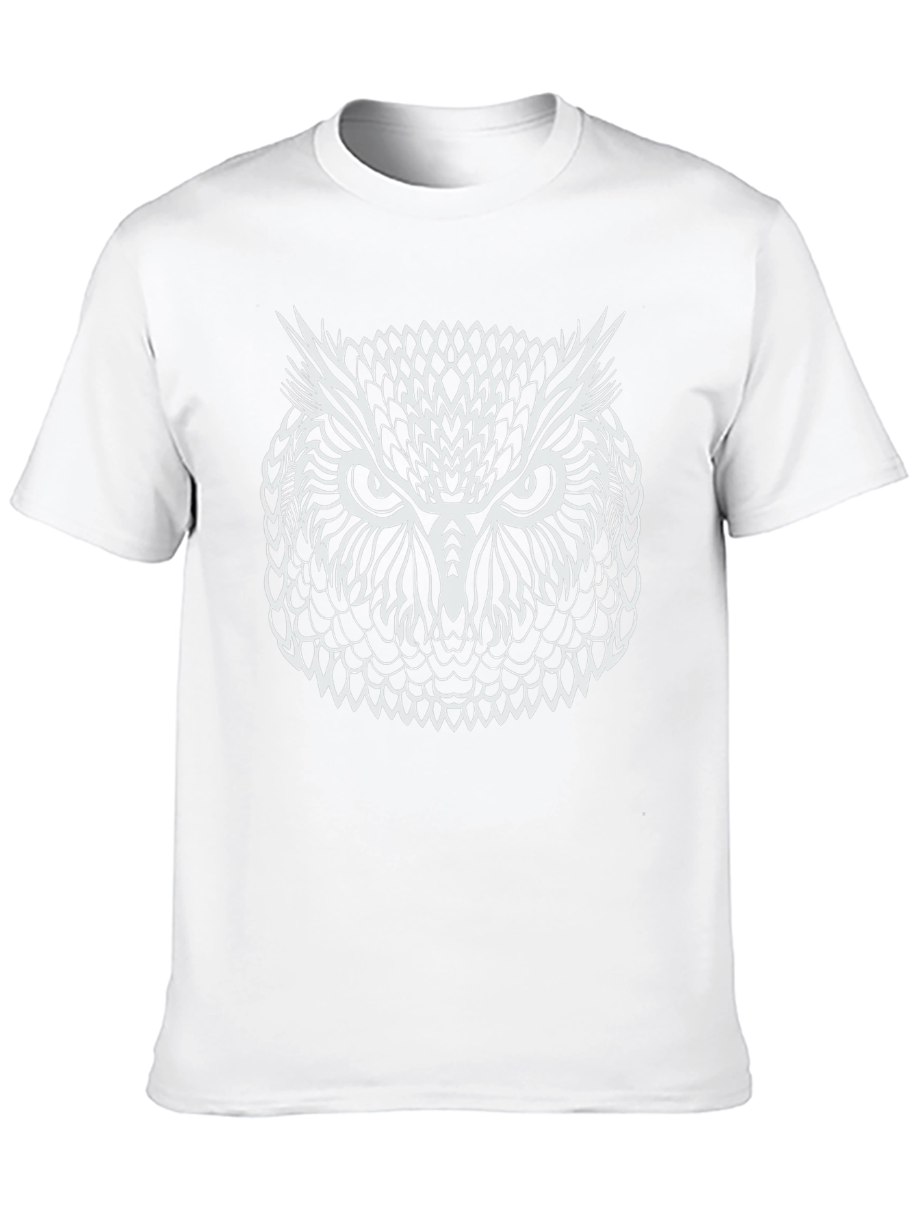 Owl Graphic Print Black T-Shirt