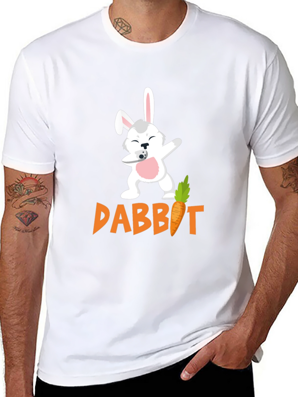 Dabbit T-Shirt - Easter Bunny Dab Carrot Tee