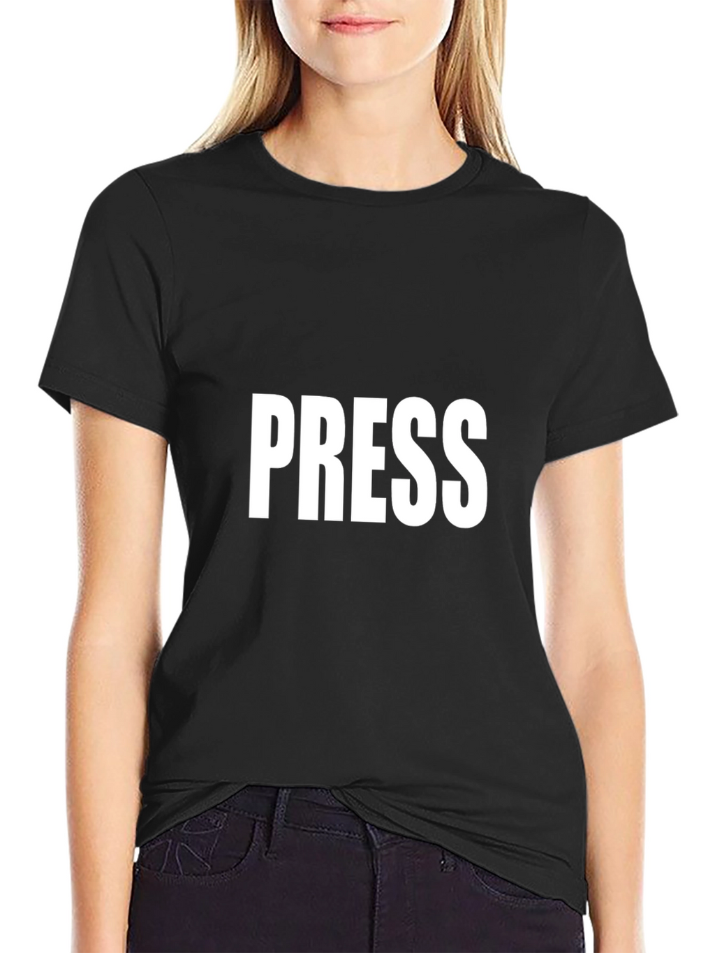 PRESS Black T-Shirt - Journalist Apparel