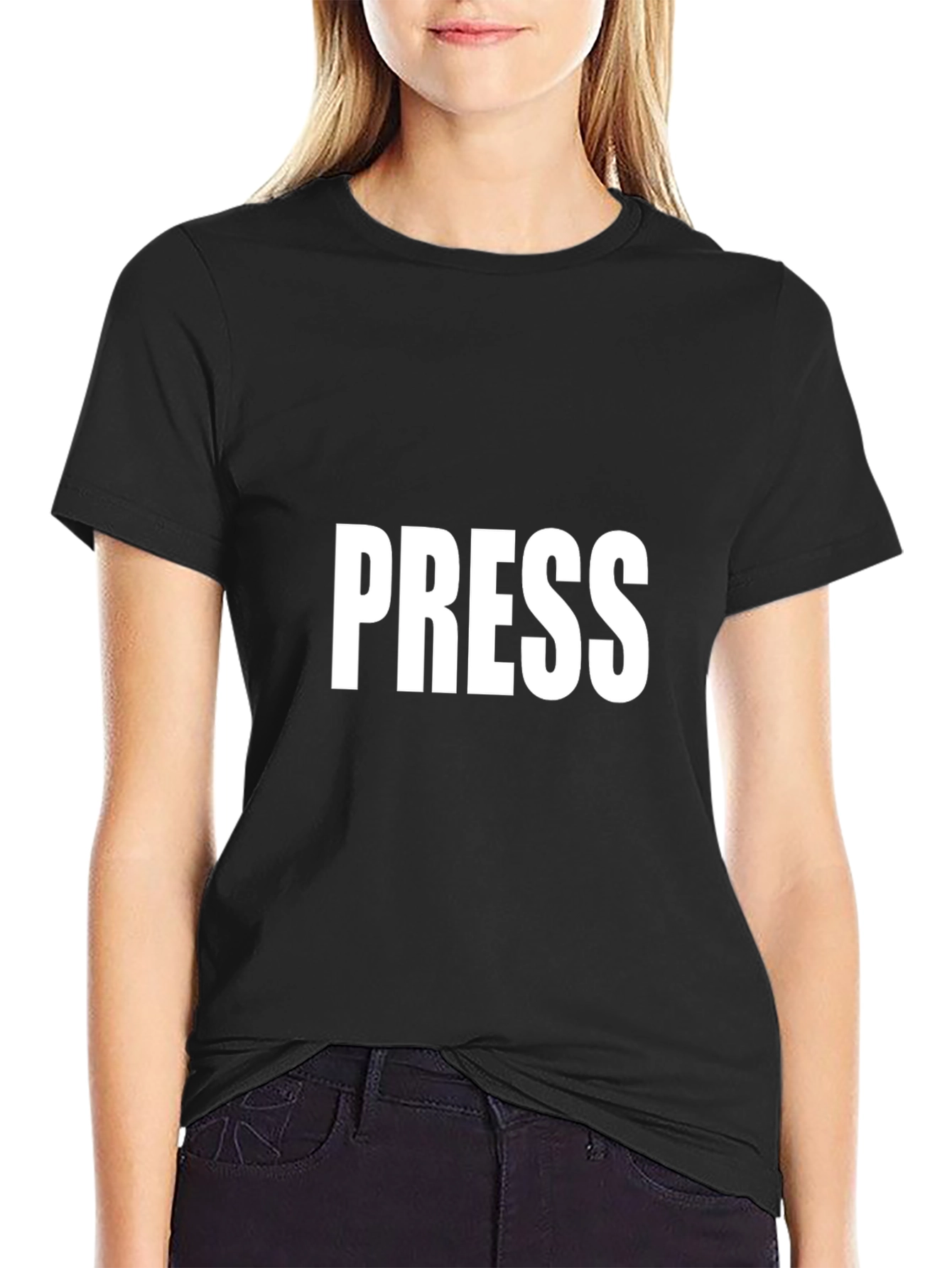 PRESS Black T-Shirt - Journalist Apparel