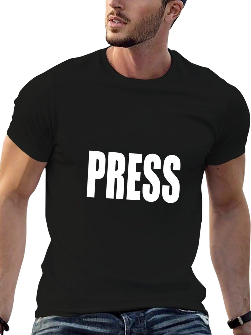 PRESS Black T-Shirt - Journalist Apparel