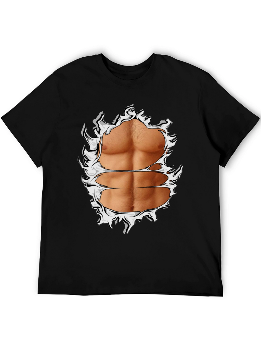 Ripped Abs Graphic T-Shirt