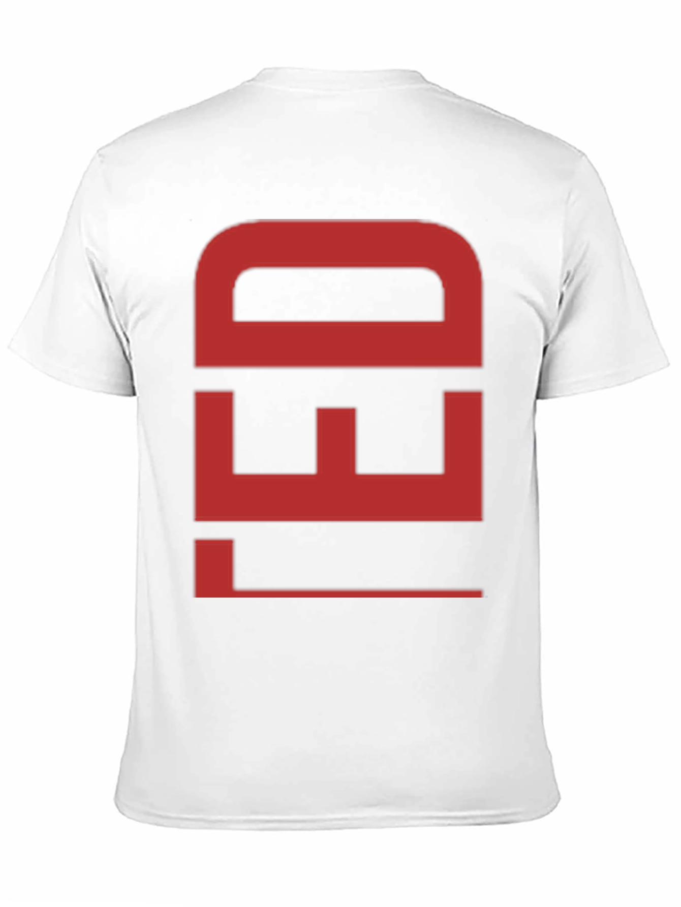 Bold Red Graphic Print Black Cotton T-Shirt