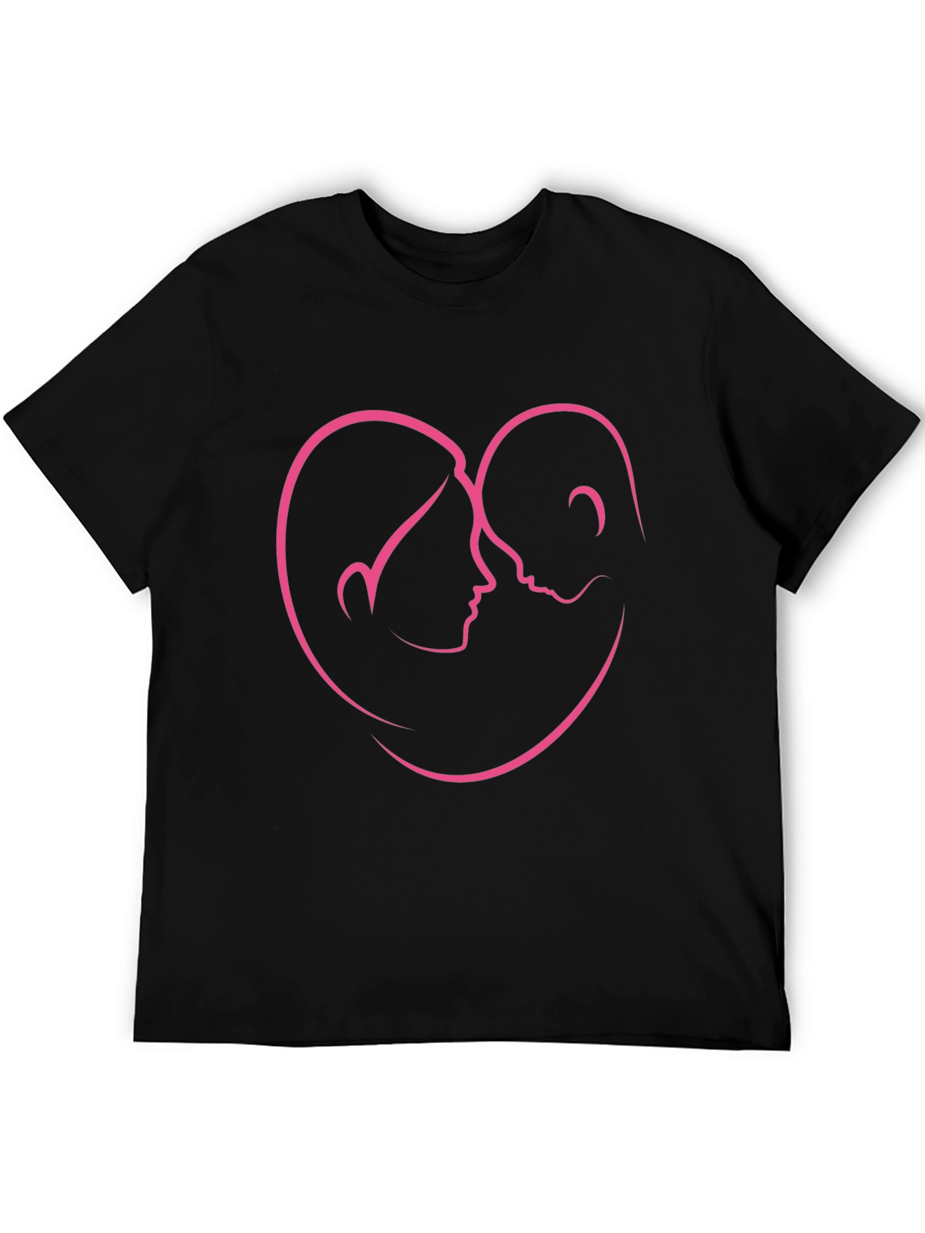 Love Heart Couple Outline T-Shirt