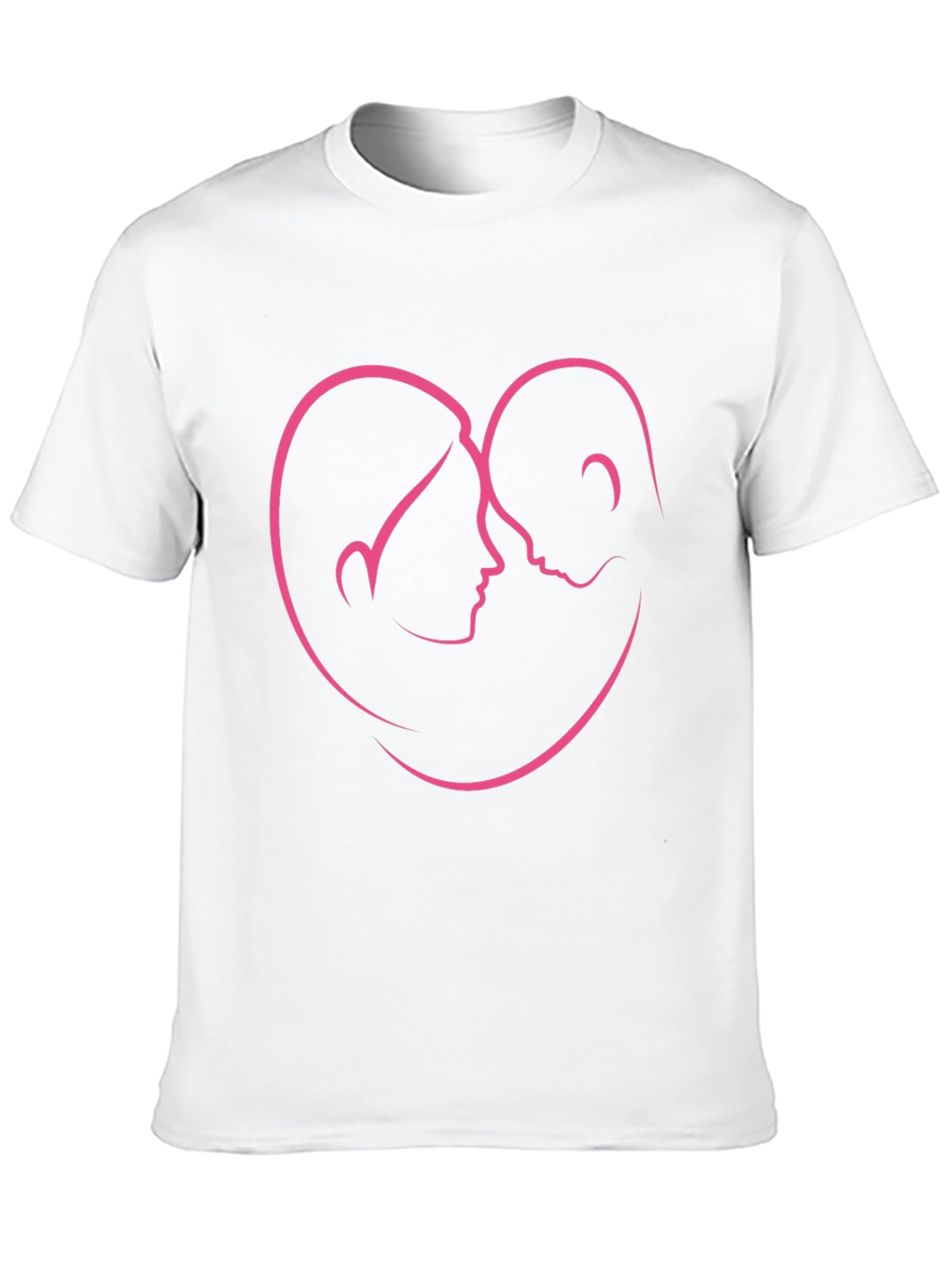 Love Heart Couple Outline T-Shirt