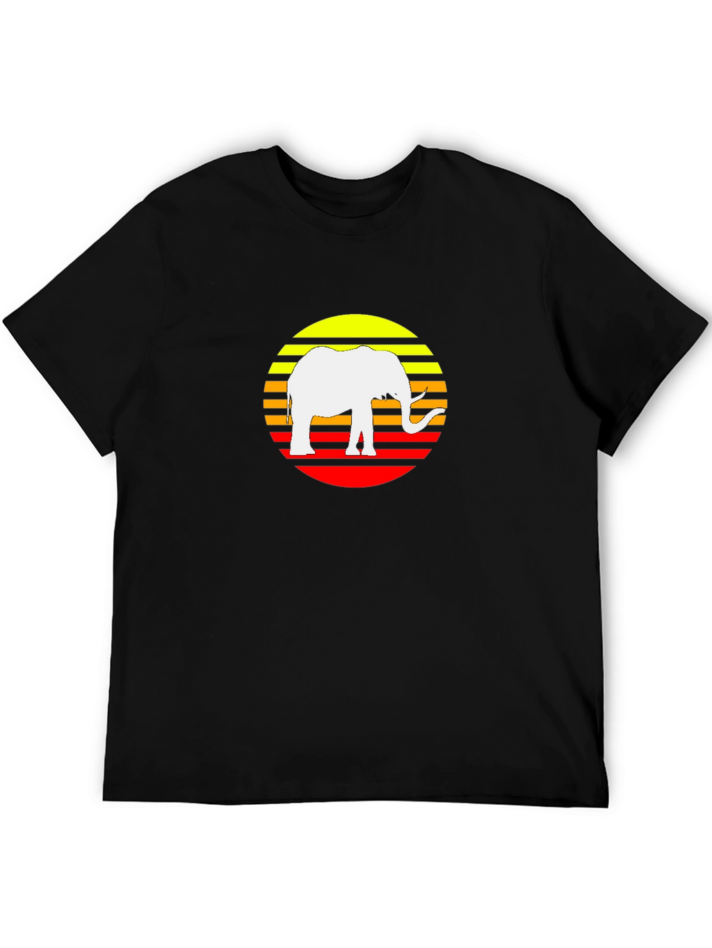 Elephant Sunset Graphic Tee