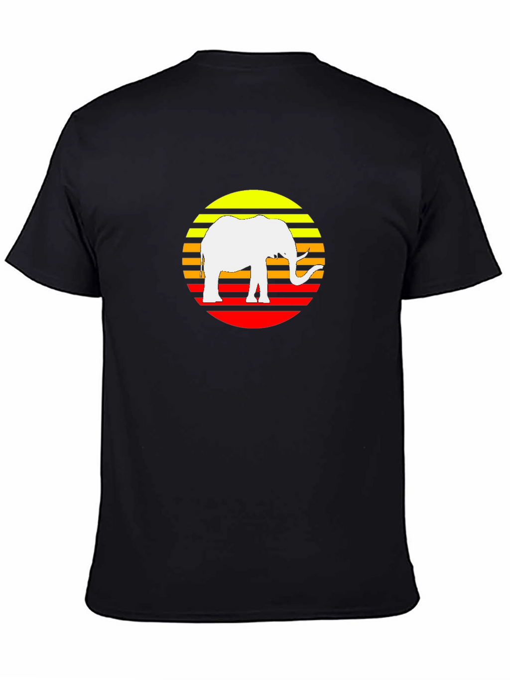 Elephant Sunset Graphic Tee