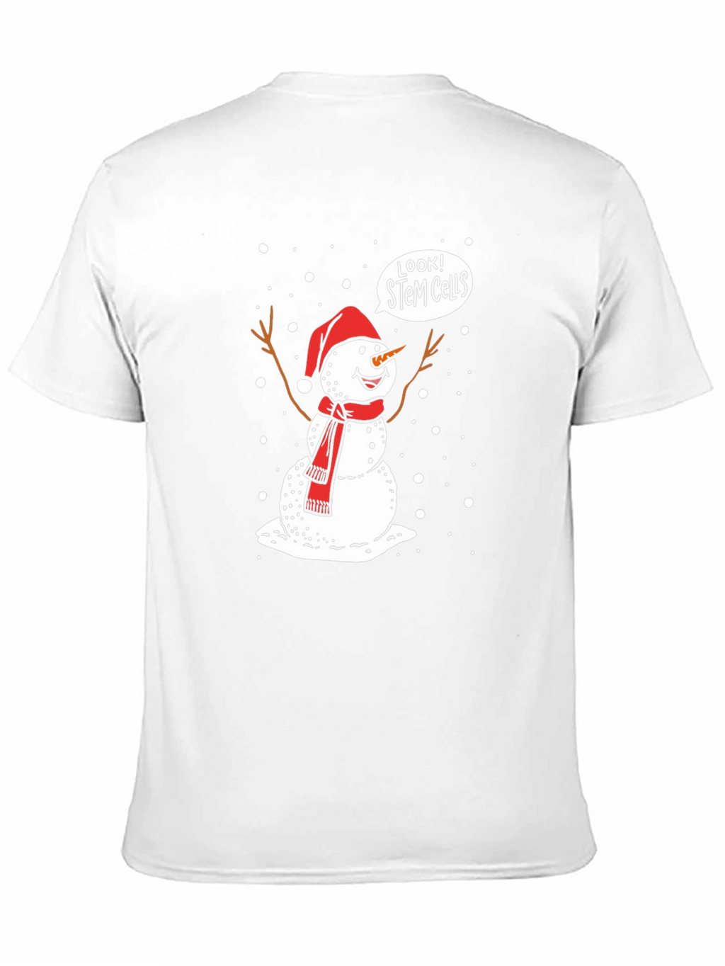STEM Cells Snowman Graphic T-Shirt