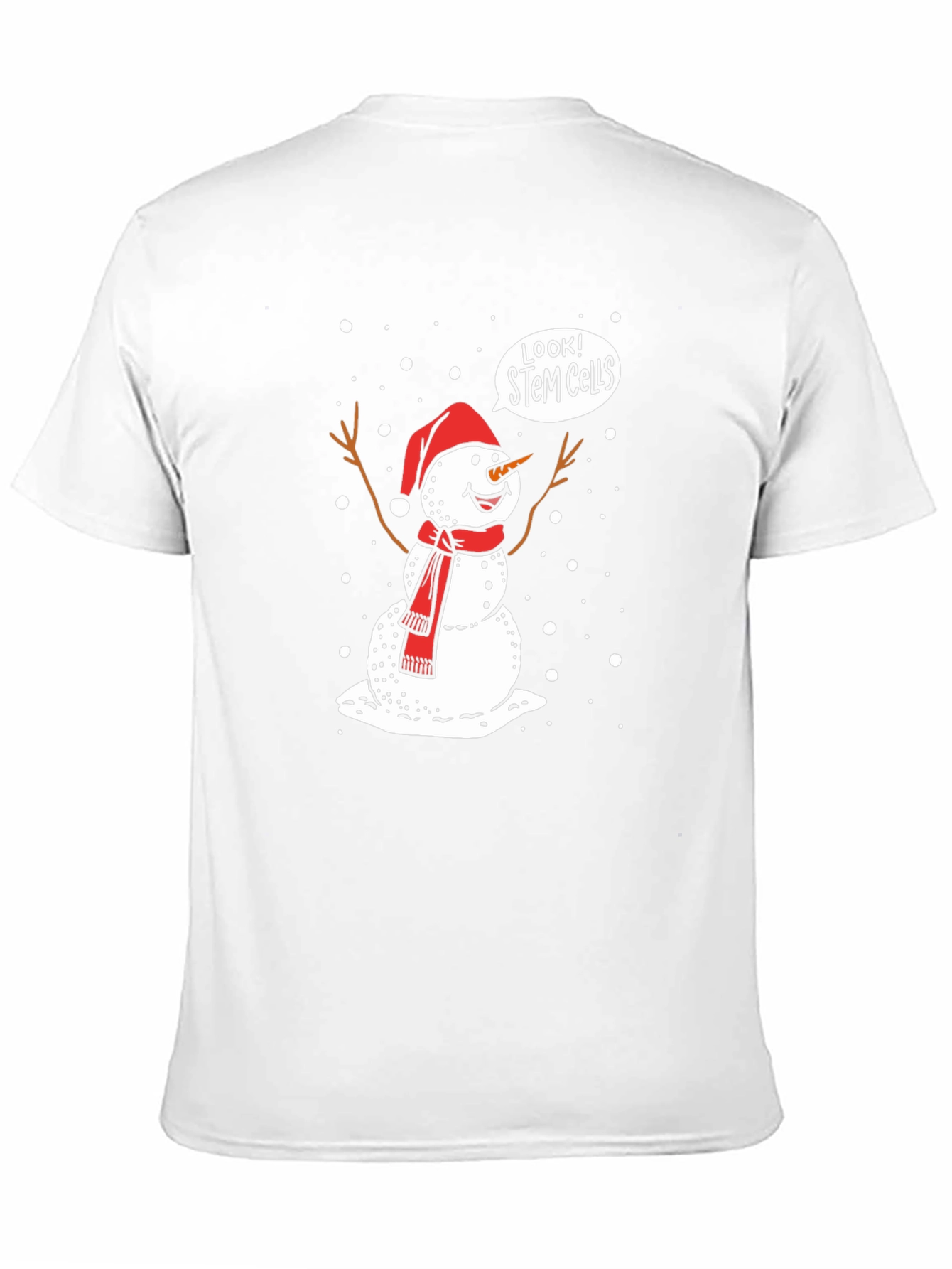 STEM Cells Snowman Graphic T-Shirt