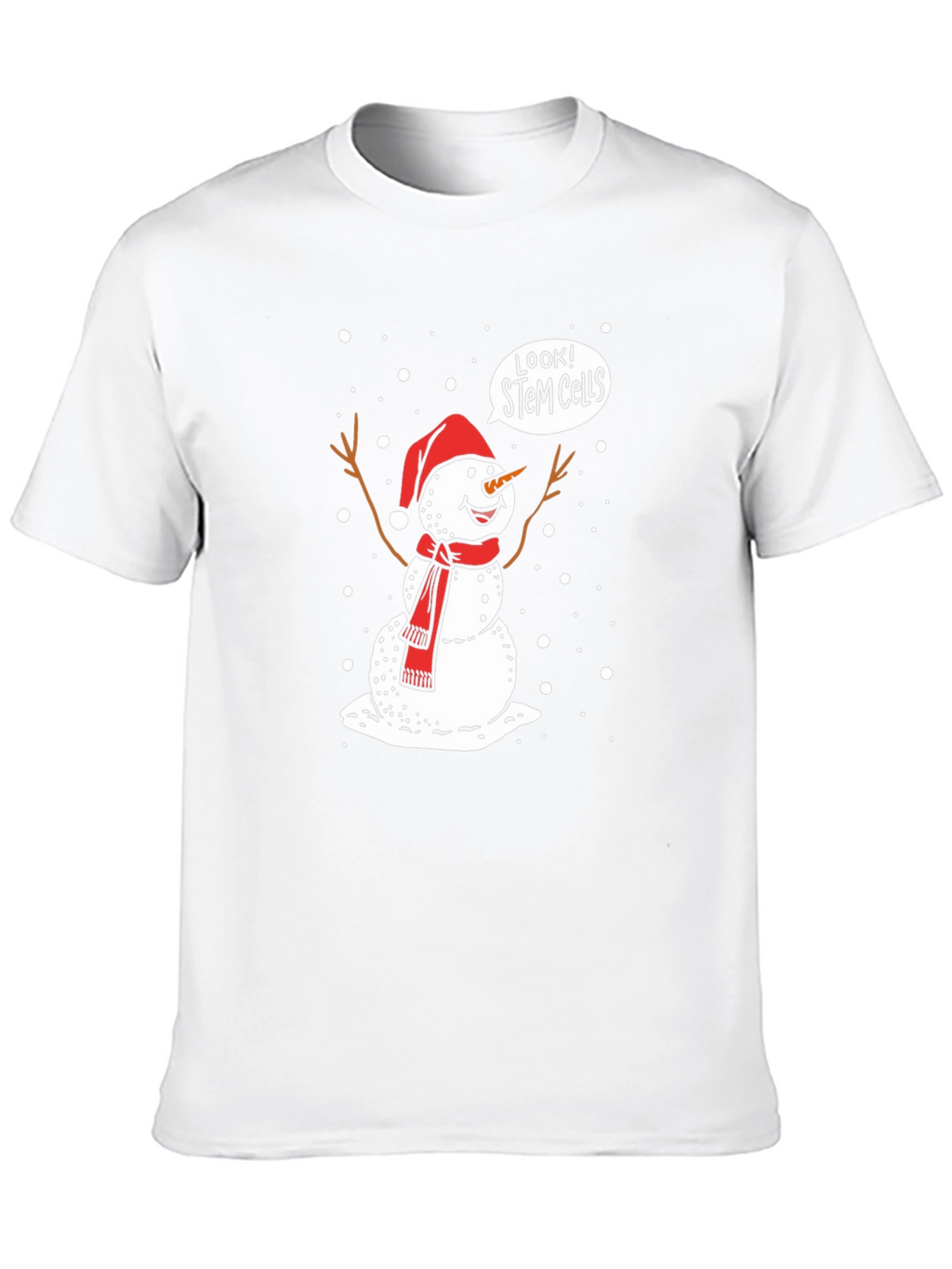 STEM Cells Snowman Graphic T-Shirt