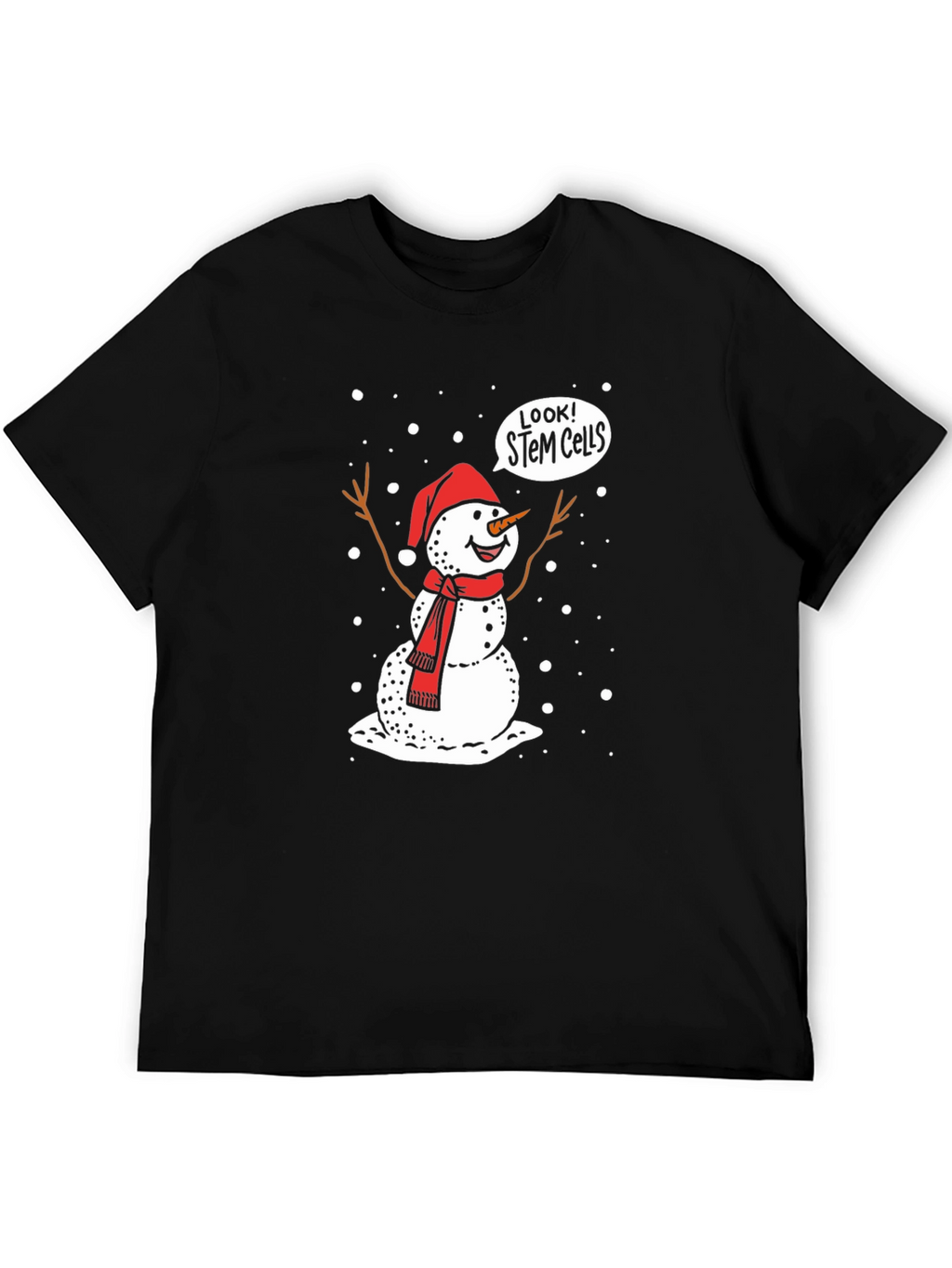 STEM Cells Snowman Graphic T-Shirt