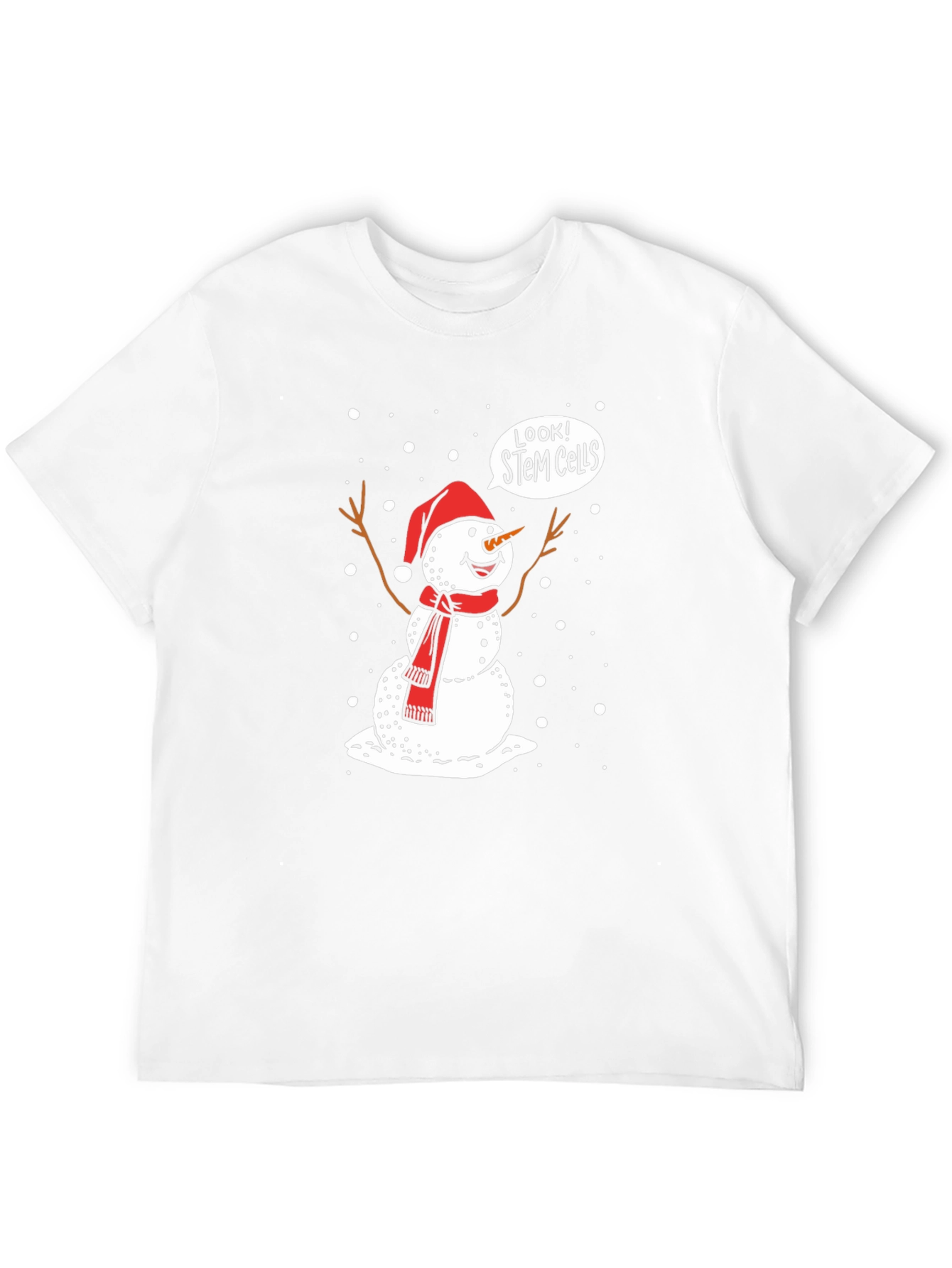 STEM Cells Snowman Graphic T-Shirt