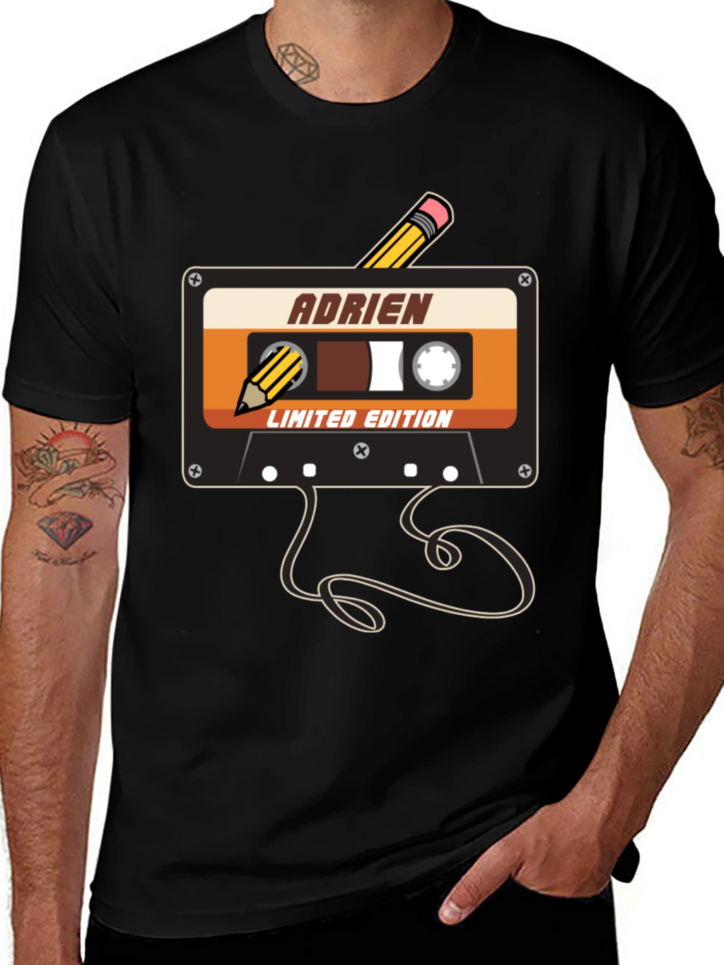 Retro Cassette Tape Adrien Limited Edition T-Shirt