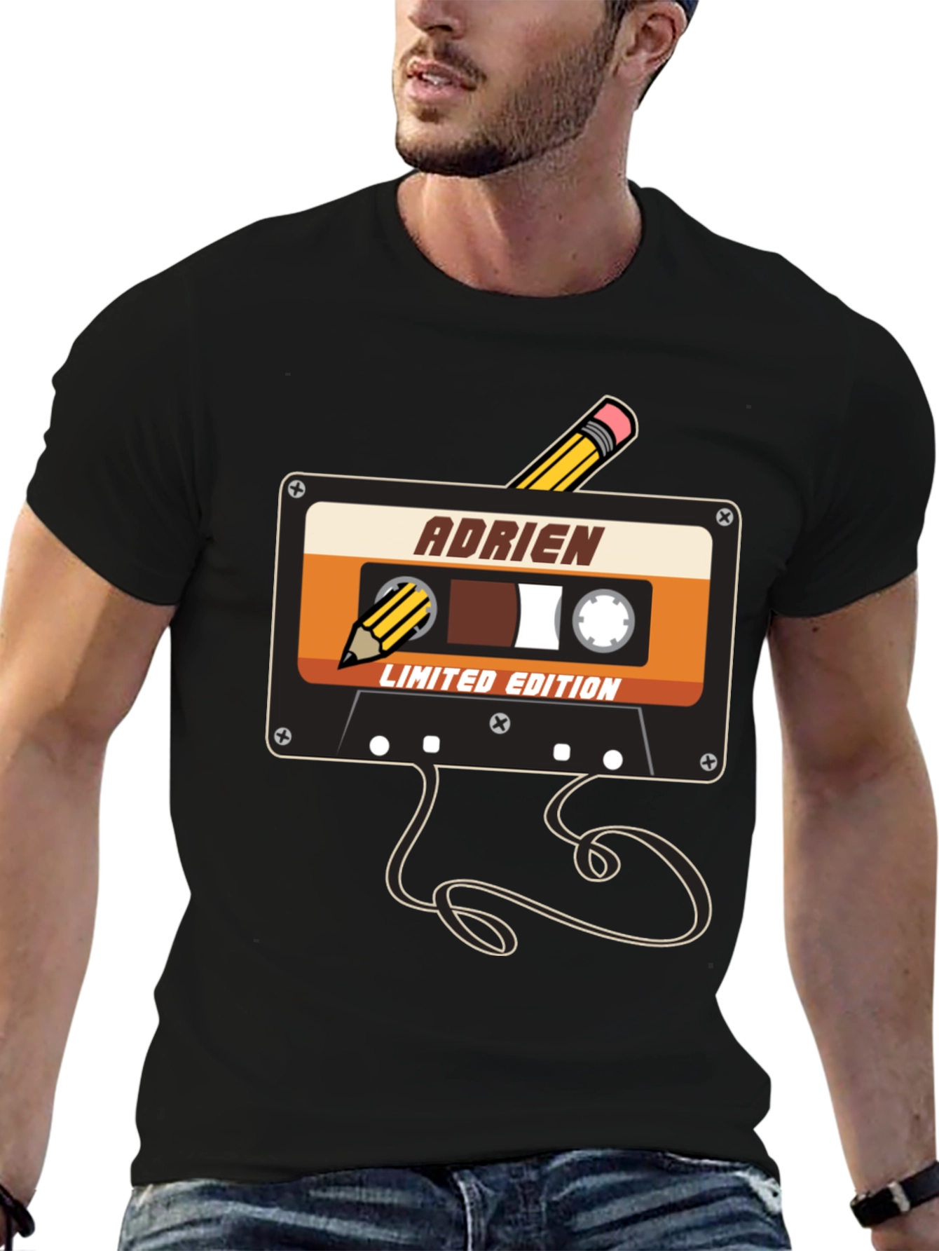 Retro Cassette Tape Adrien Limited Edition T-Shirt