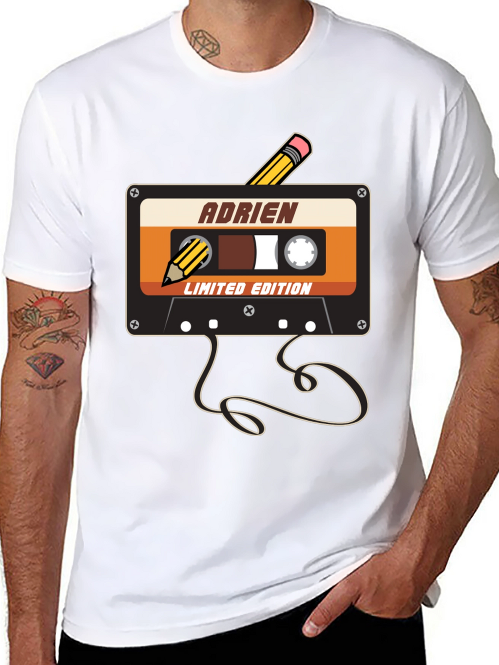 Retro Cassette Tape Adrien Limited Edition T-Shirt