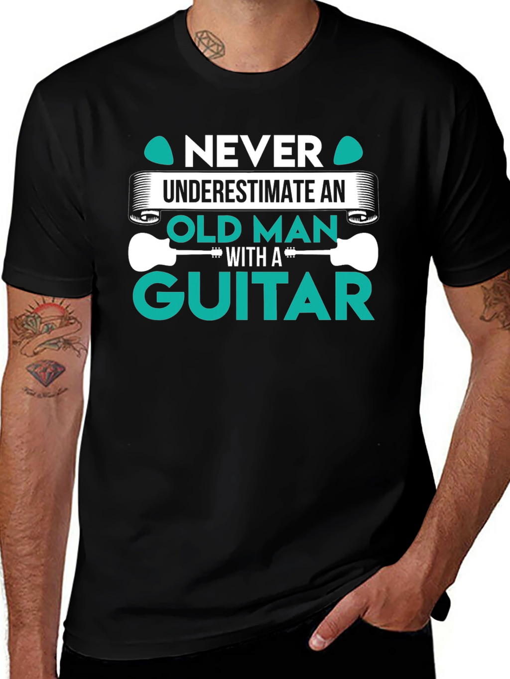 Old Man Guitar T-Shirt
