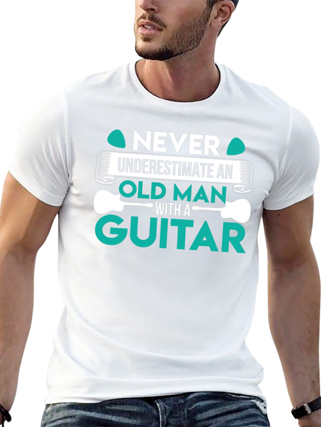 Old Man Guitar T-Shirt
