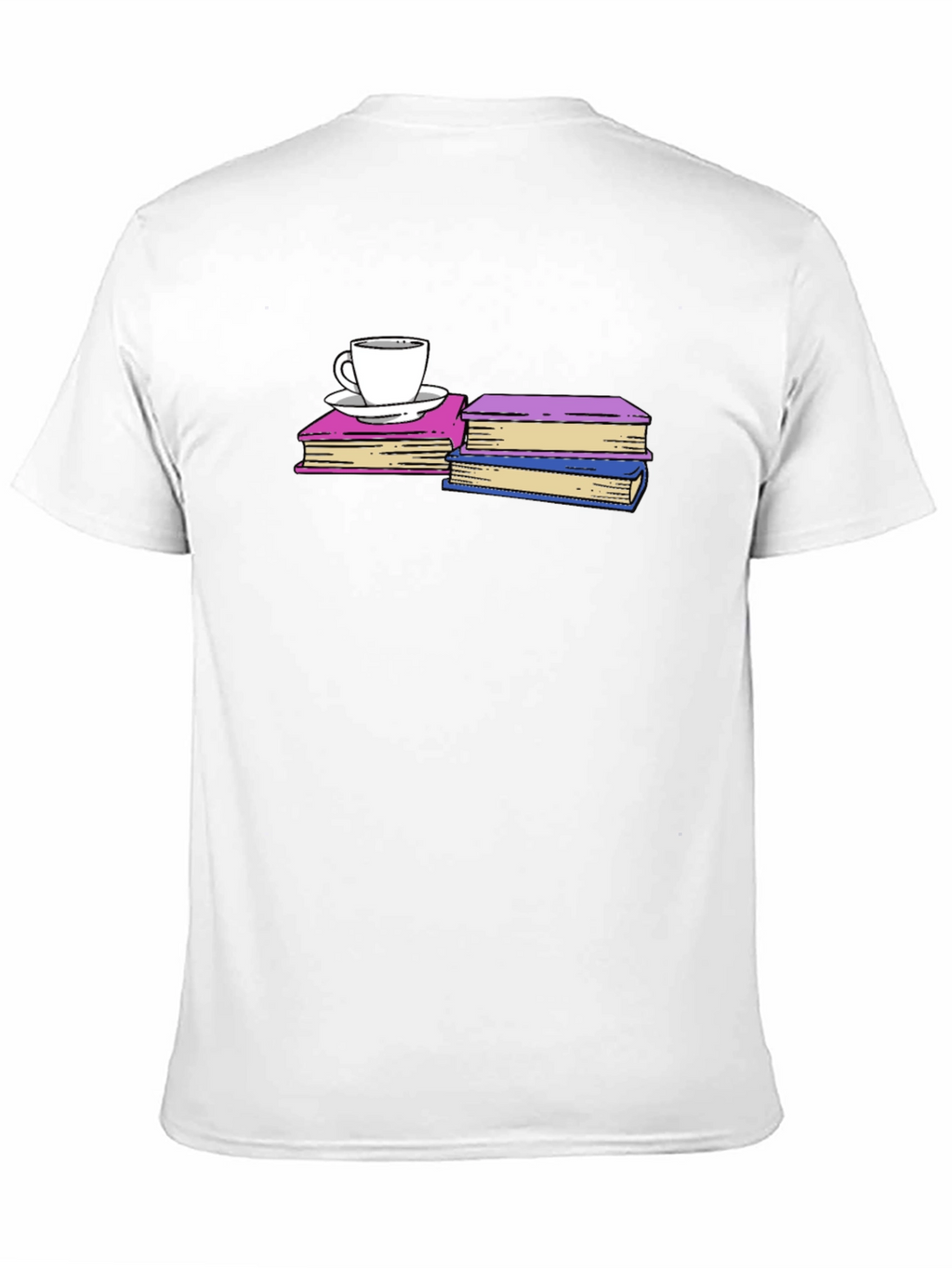 Books and Coffee T-Shirt - Black Unisex Tee