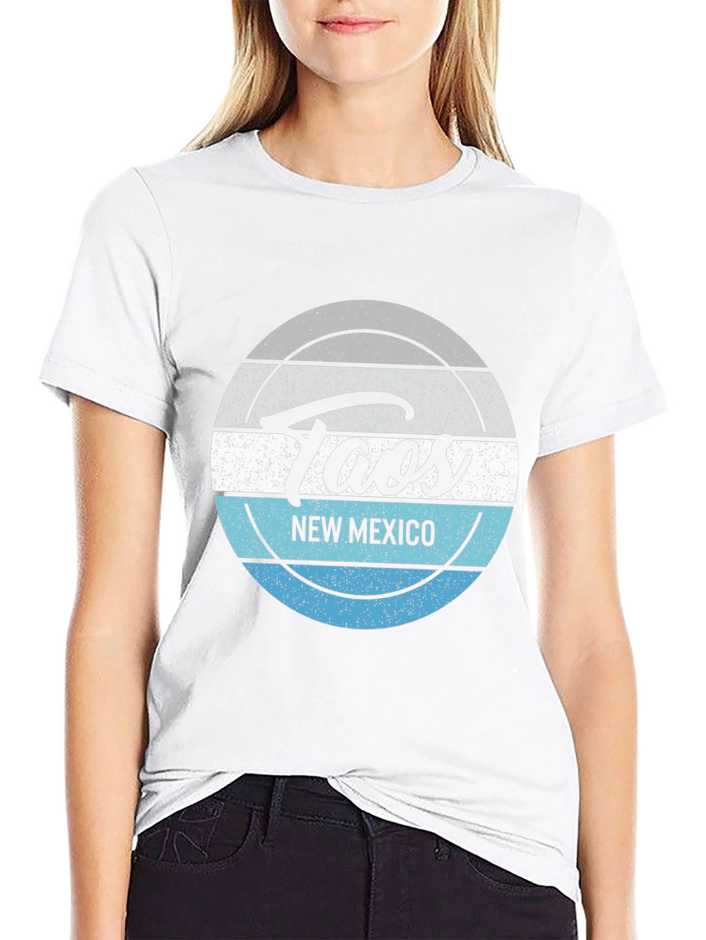 Taos New Mexico Tee - Distressed Graphic