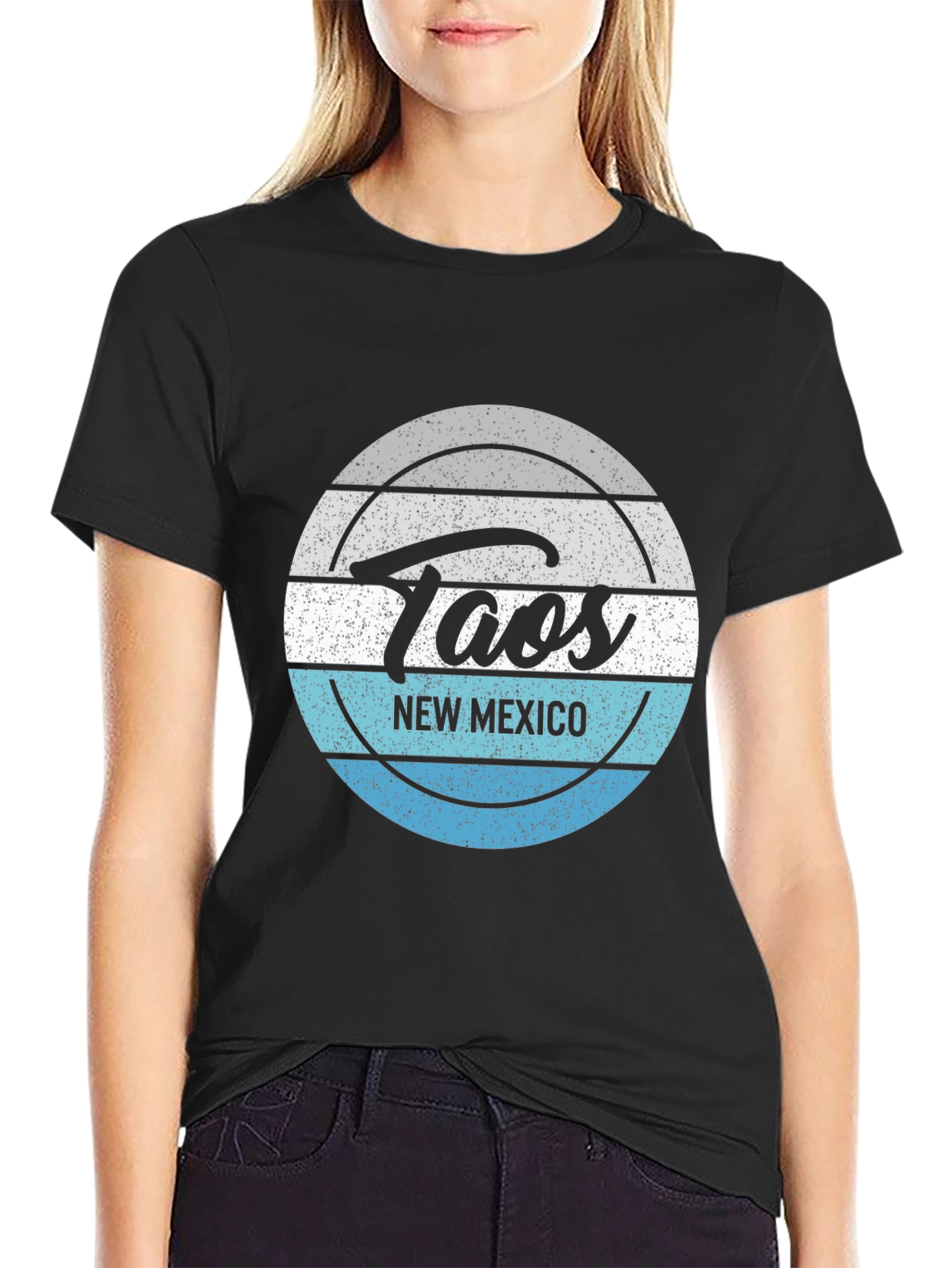 Taos New Mexico Tee - Distressed Graphic