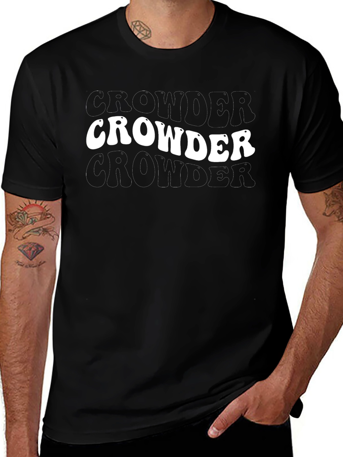 Crowder Retro Style Black T-Shirt