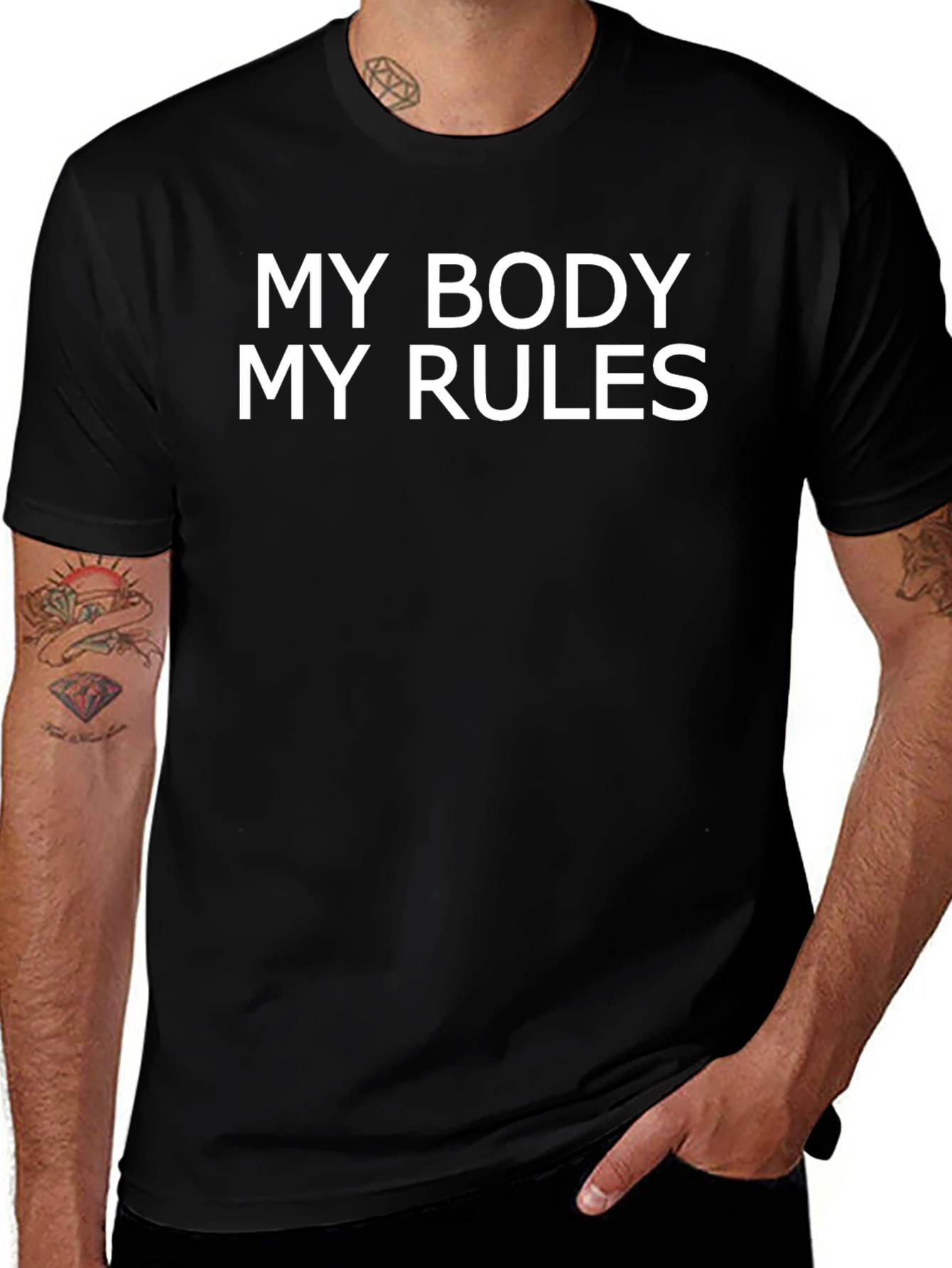 My Body My Rules Graphic Tee - Empowering Statement Shirt