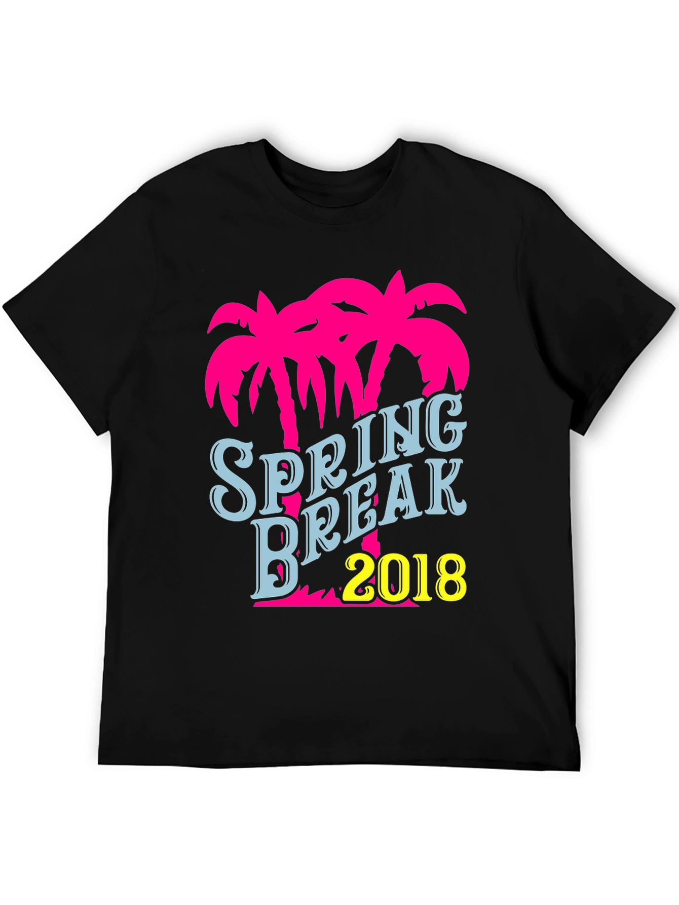 Spring Break 2018 Palm Tree Graphic T-Shirt