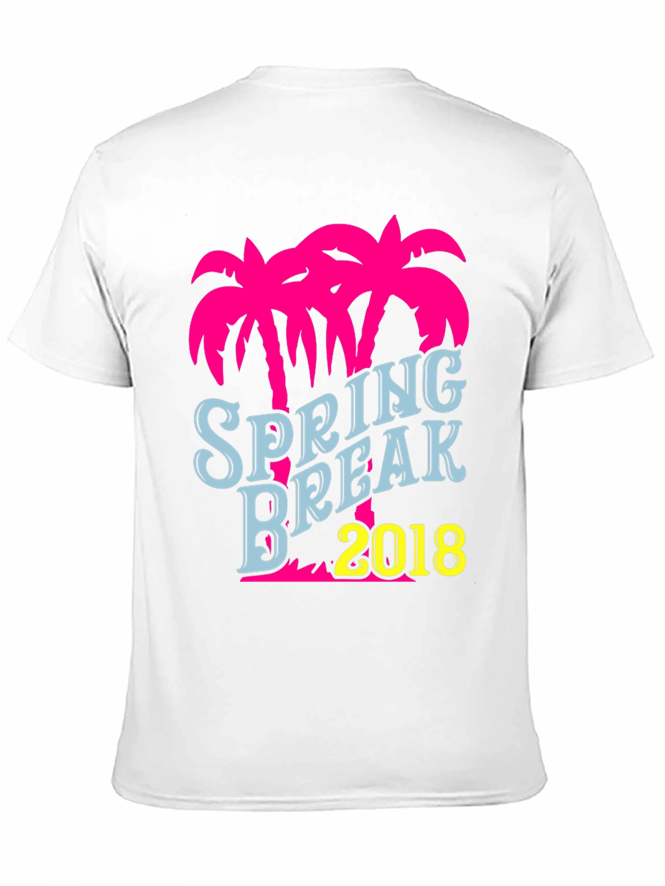 Spring Break 2018 Palm Tree Graphic T-Shirt