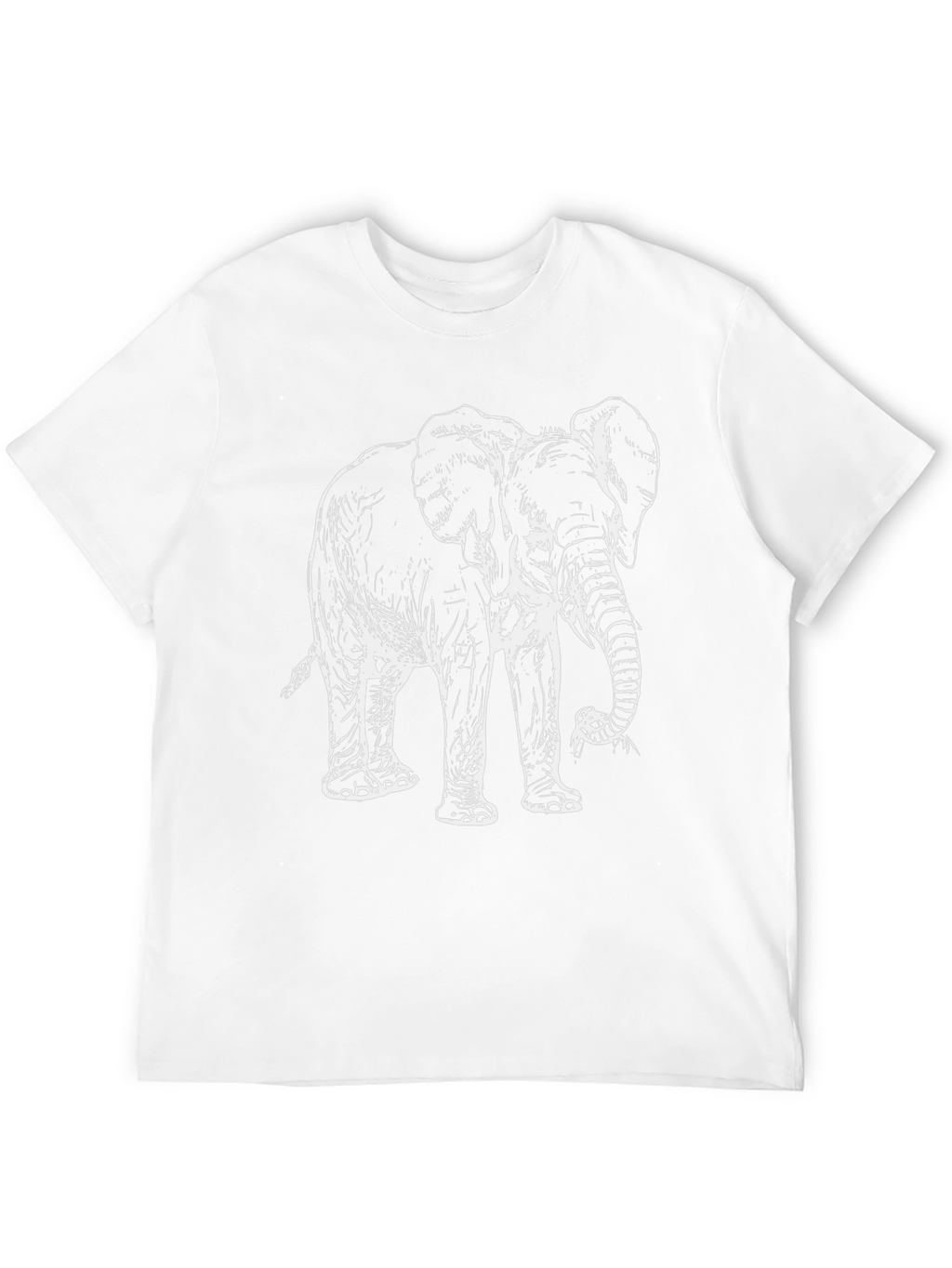 Black Elephant Graphic Tee - Animal Lovers T-Shirt