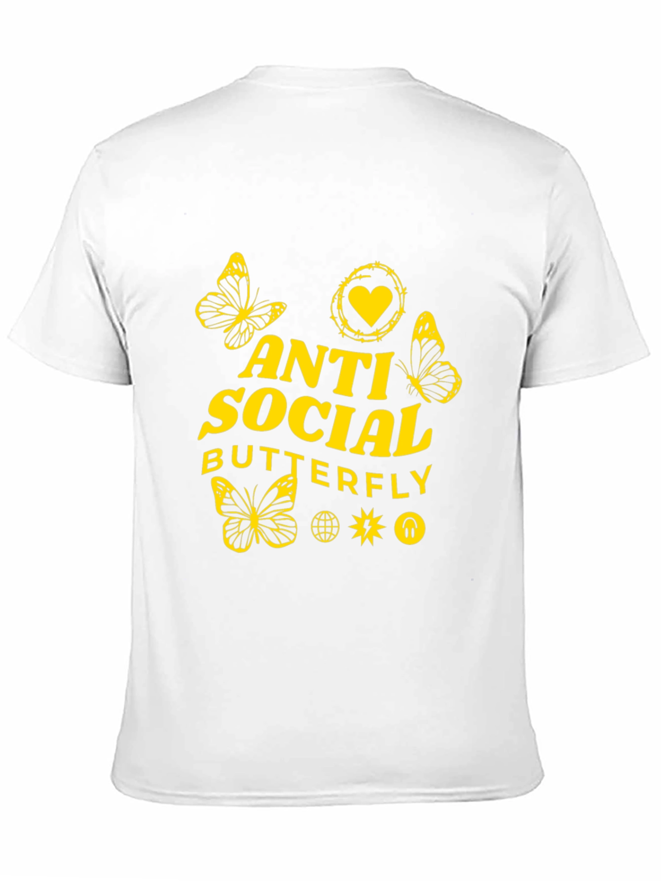 Anti Social Butterfly Graphic Tee