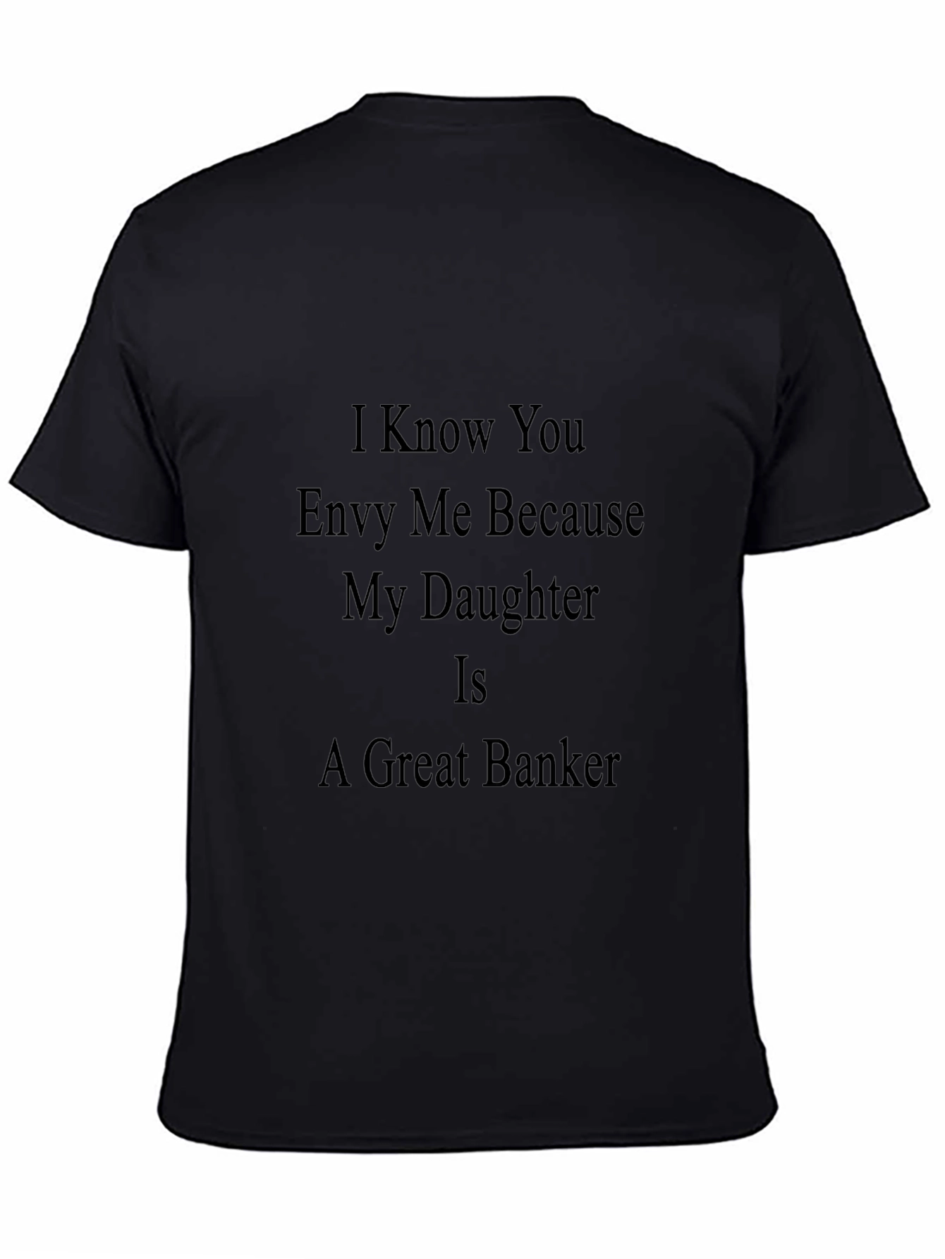 Proud Bankers Dad Black T-Shirt
