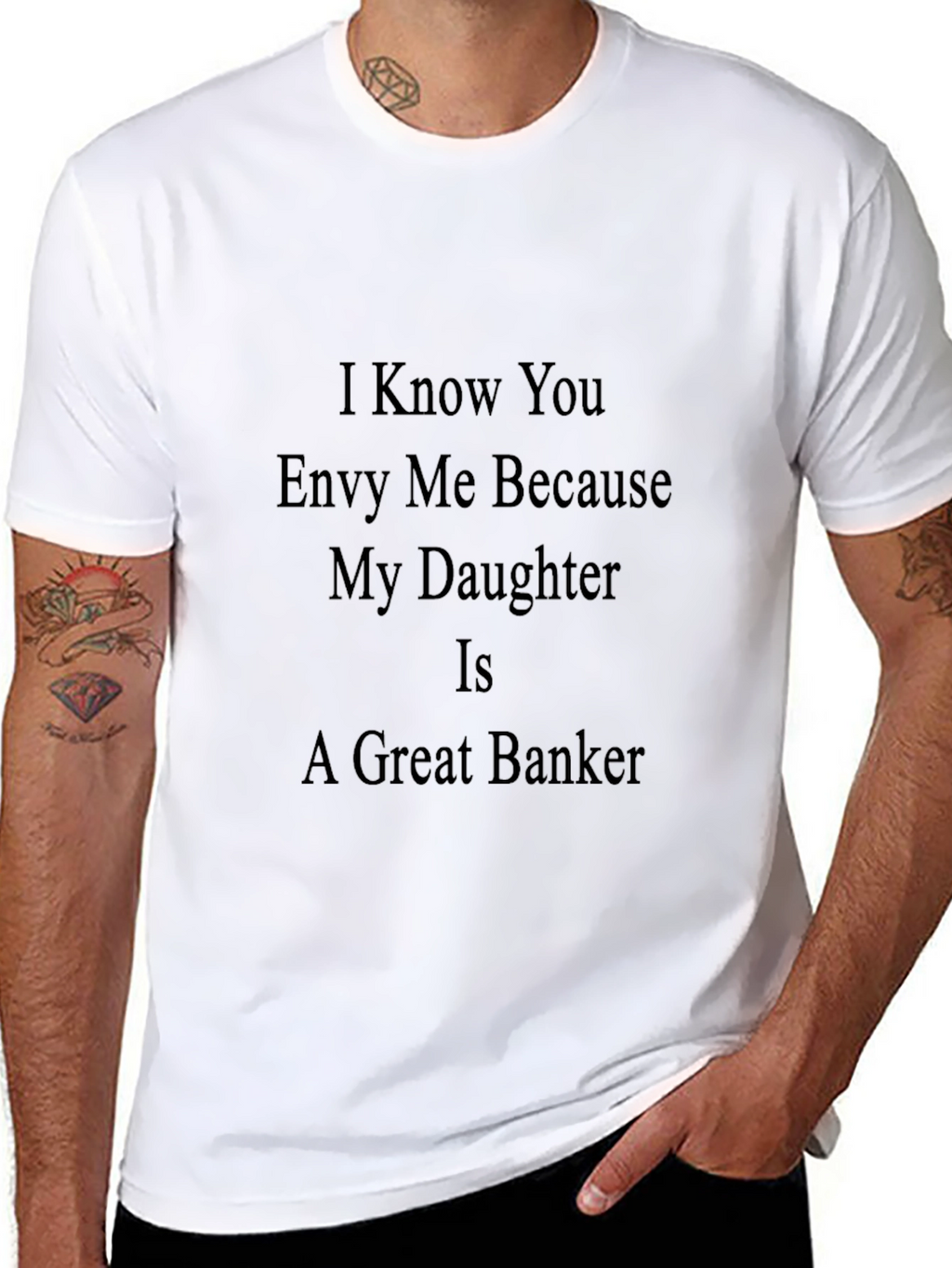 Proud Bankers Dad Black T-Shirt
