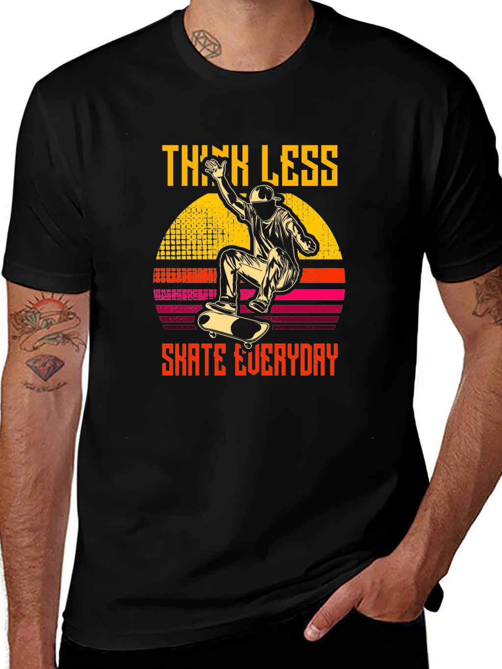 Think Less Skate Everyday Graphic Tee