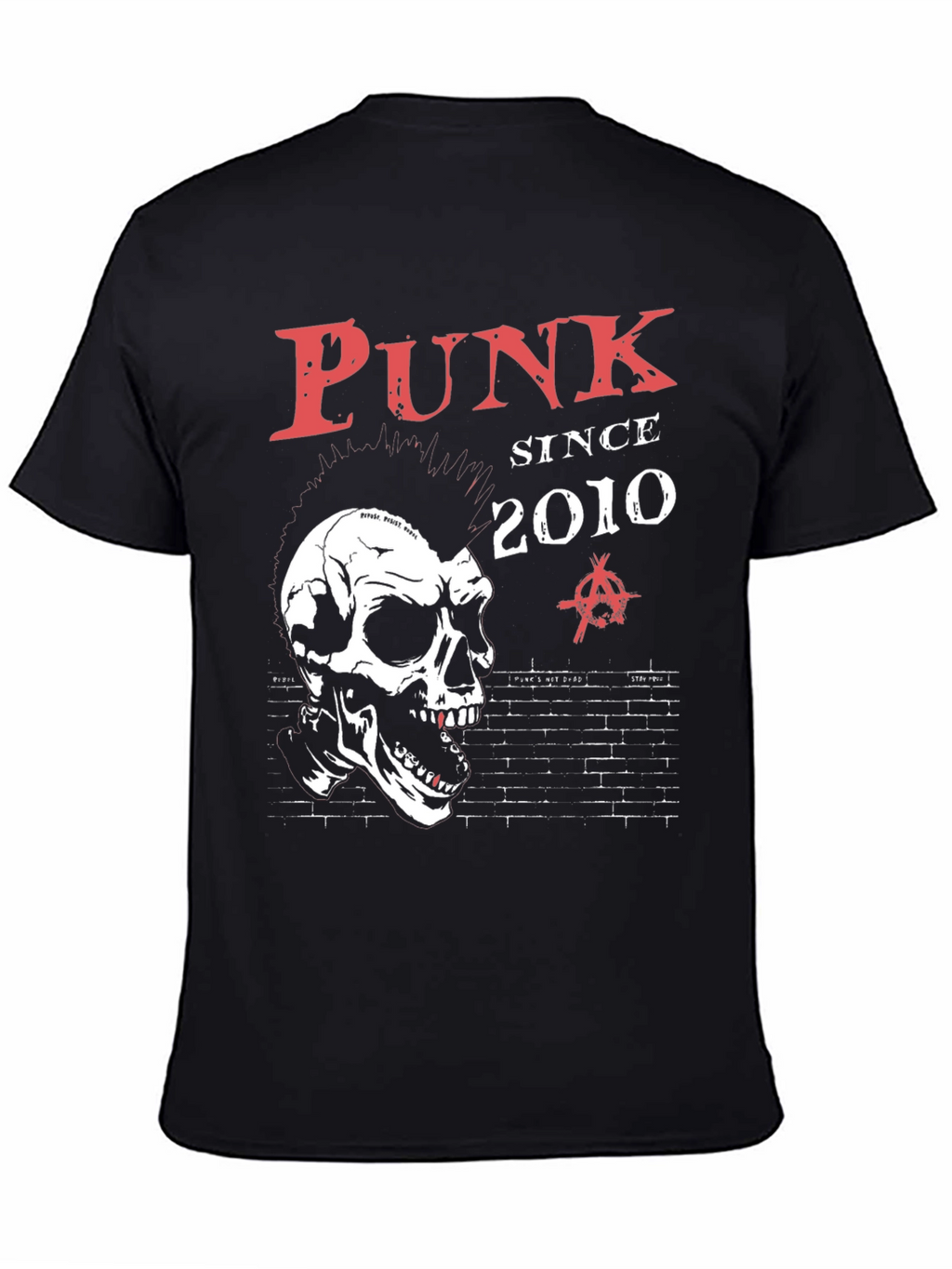 Punk Since 2010 Graphic Tee - Skull Design